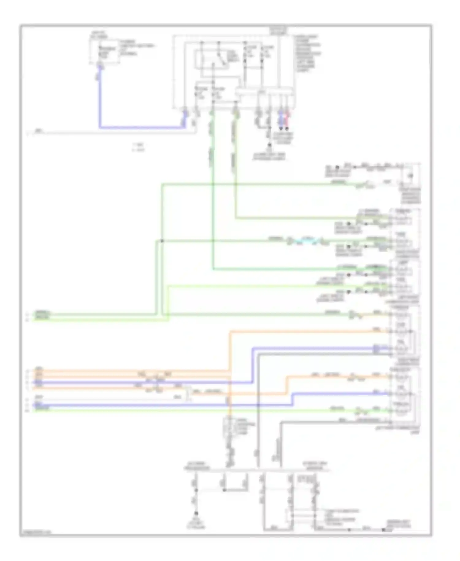 Altima Nissan L32 facelift (2009-2013): Exterior lamps circuit, coupe (2 of 2)