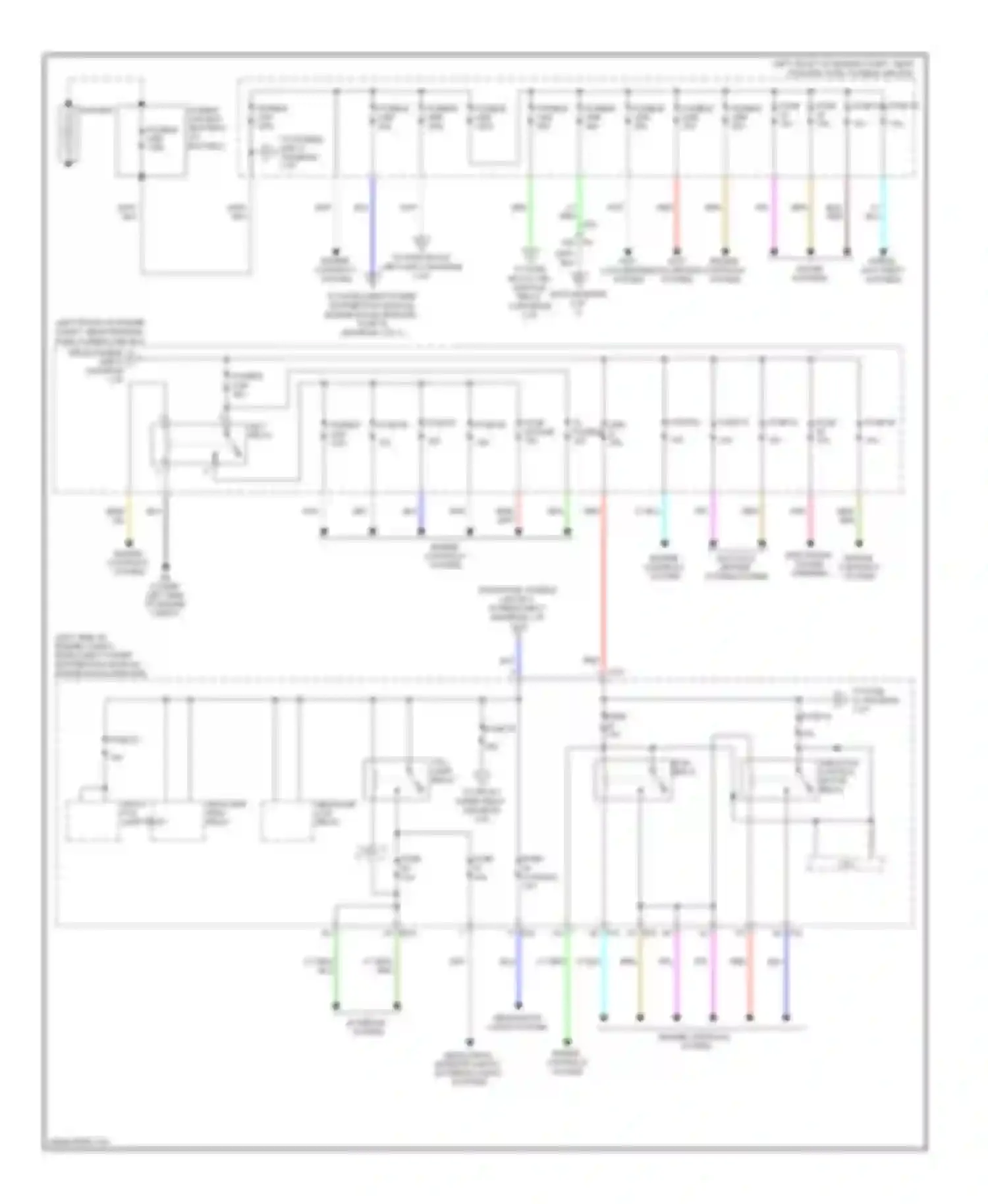 Altima Nissan L32 facelift (2009-2013): Power distribution circuit, hybrid (1 of 3)