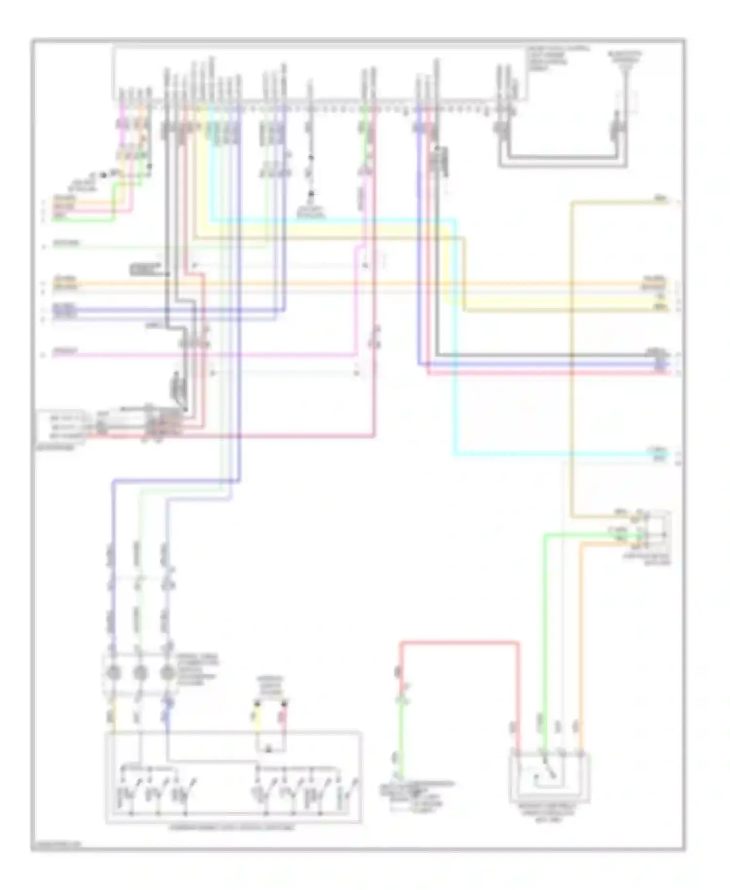 Altima Nissan L32 facelift (2009-2013): Bose radio circuit, coupe without navigation (2 of 3)