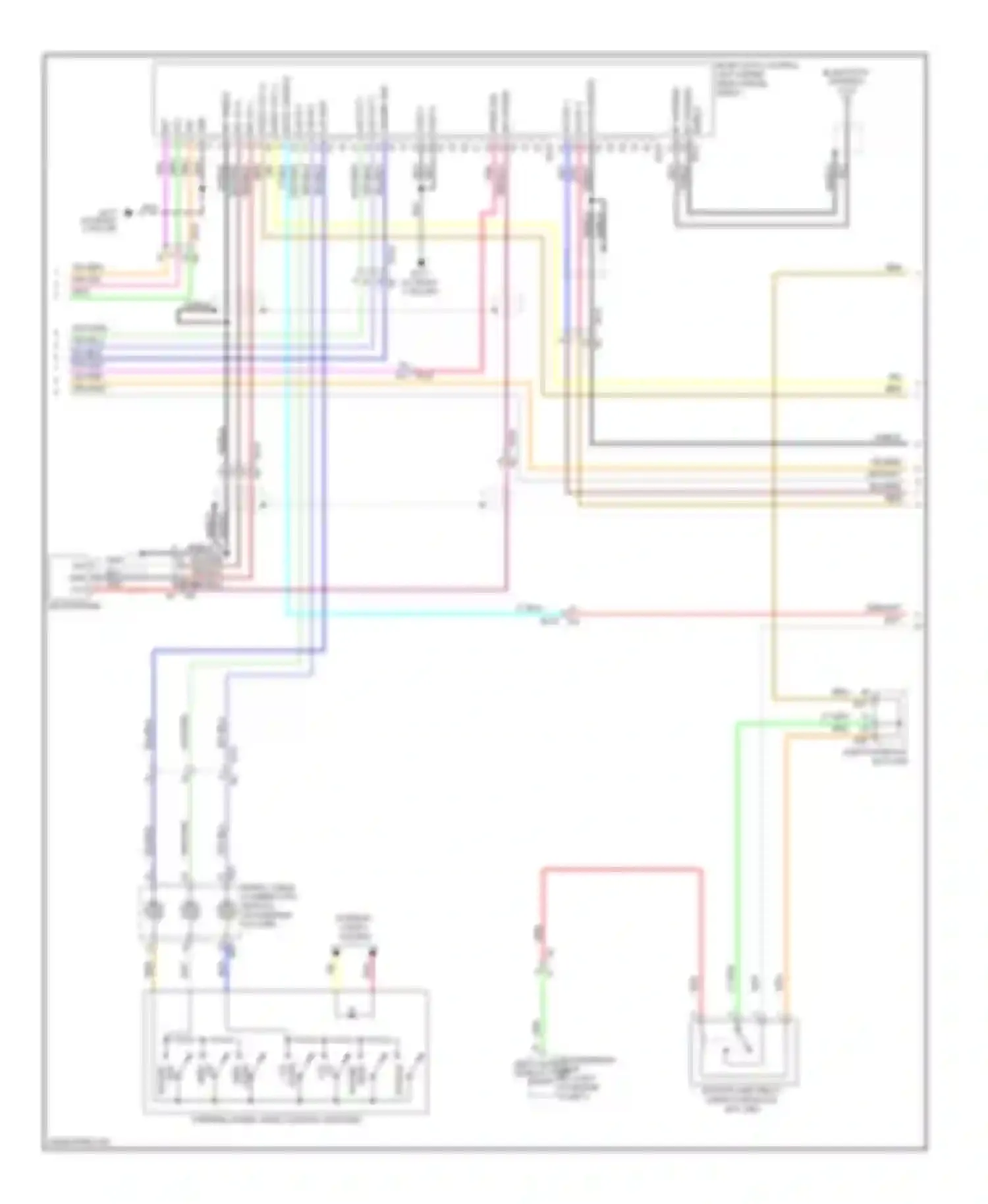 Altima Nissan L32 facelift (2009-2013): Bose radio circuit, sedan, except hybrid without navigation (2 of 3)