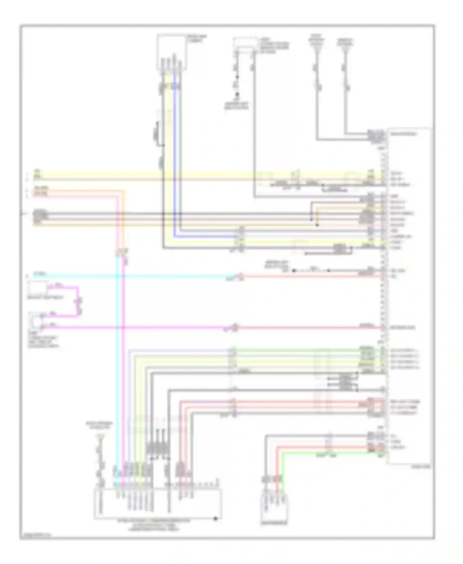 Altima Nissan L32 facelift (2009-2013): Bose radio circuit, sedan, hybrid without navigation (3 of 3)
