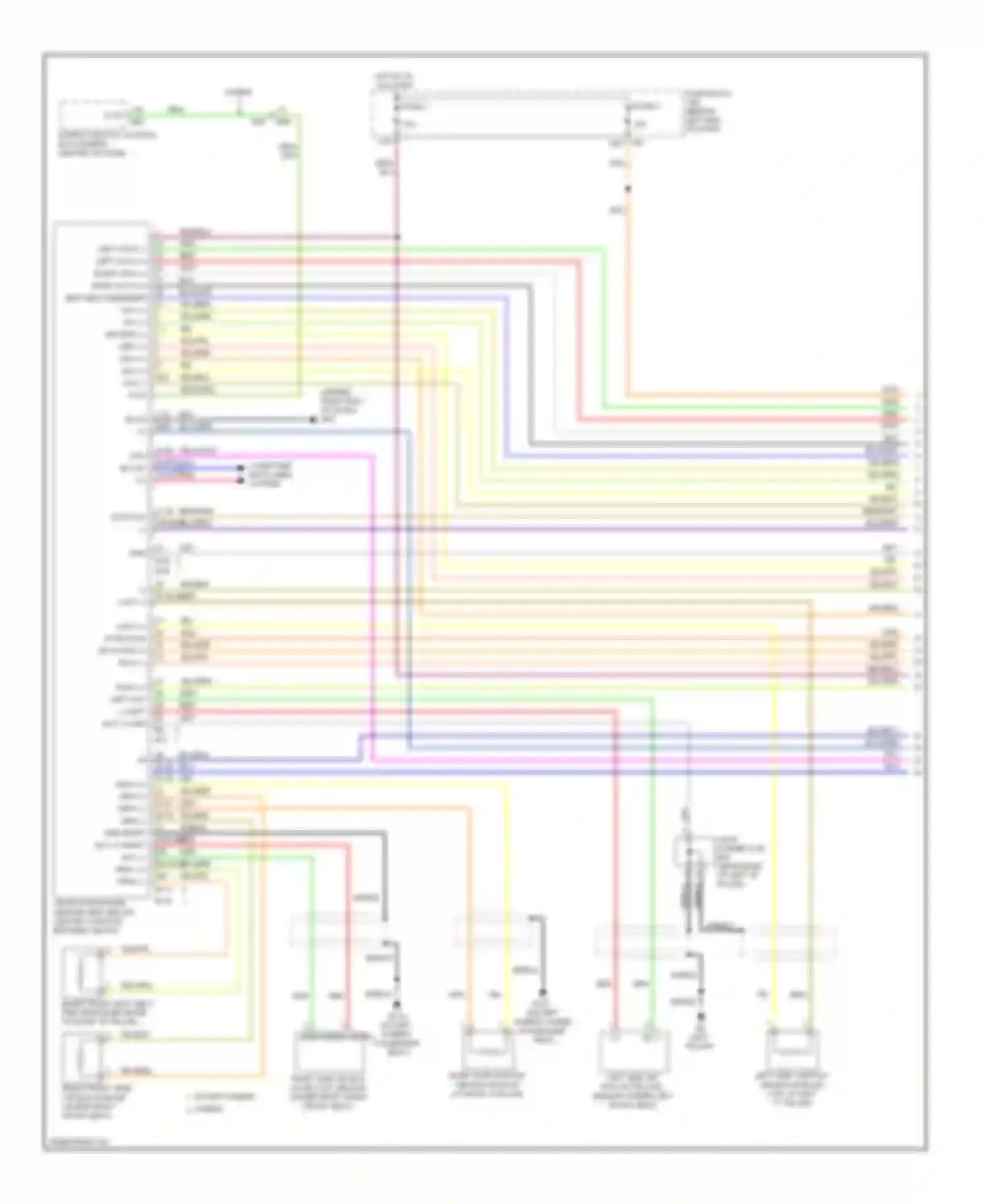 Altima Nissan L32 facelift (2009-2013): Supplemental restraints circuit (1 of 3)