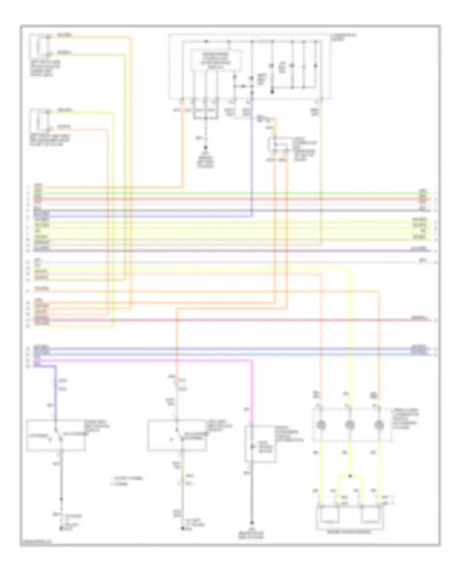Altima Nissan L32 facelift (2009-2013): Supplemental restraints circuit (2 of 3)