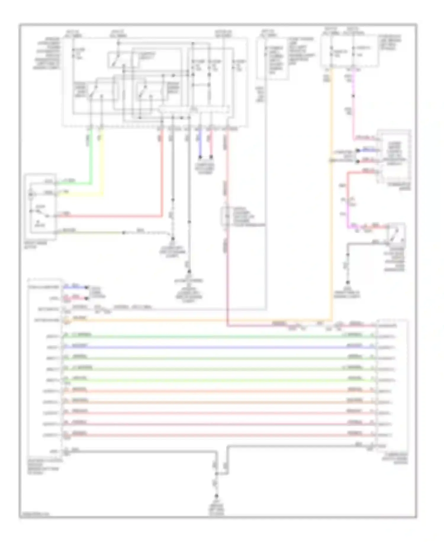 Altima Nissan L32 facelift (2009-2013): Wiper/washer circuit