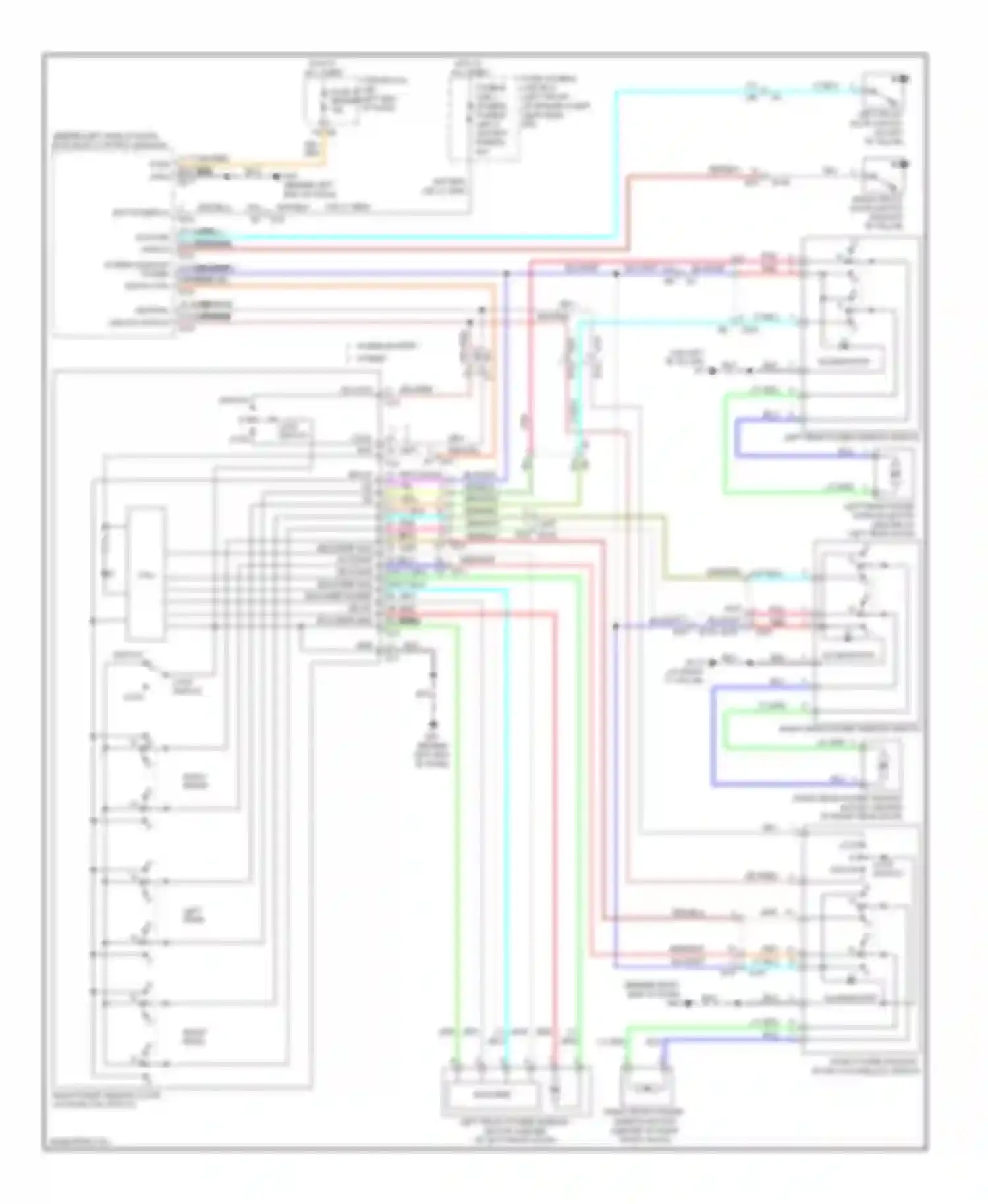 Wiring diagram 10 1 3 5 7 8 9 11 12 13 15 16 2 ppl ign rl up rl down rr down rr up as up for Nissan Altima L32 facelift (2009-2013) (1 of 1)