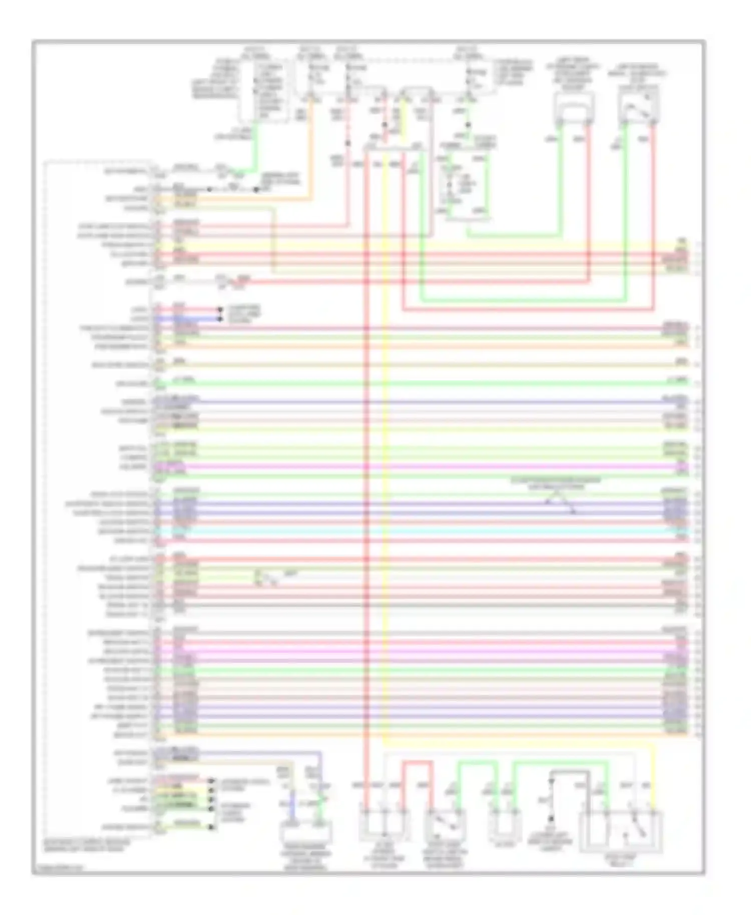 Wiring diagram 49 36 39 40 immo led central lock switch central unlock switch pw k-line for Nissan Altima L32 facelift (2009-2013) (1 of 4)