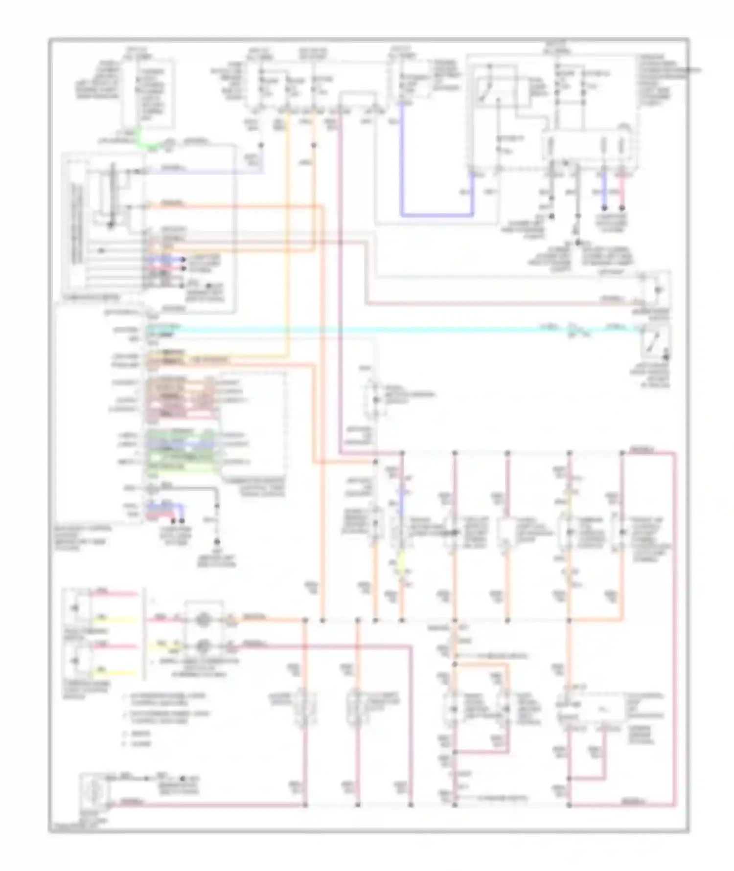 Wiring diagram 8 12 14 5 2 output 5 output 1 output 2 output 3 output 4 for Nissan Altima L32 facelift (2009-2013) (1 of 1)