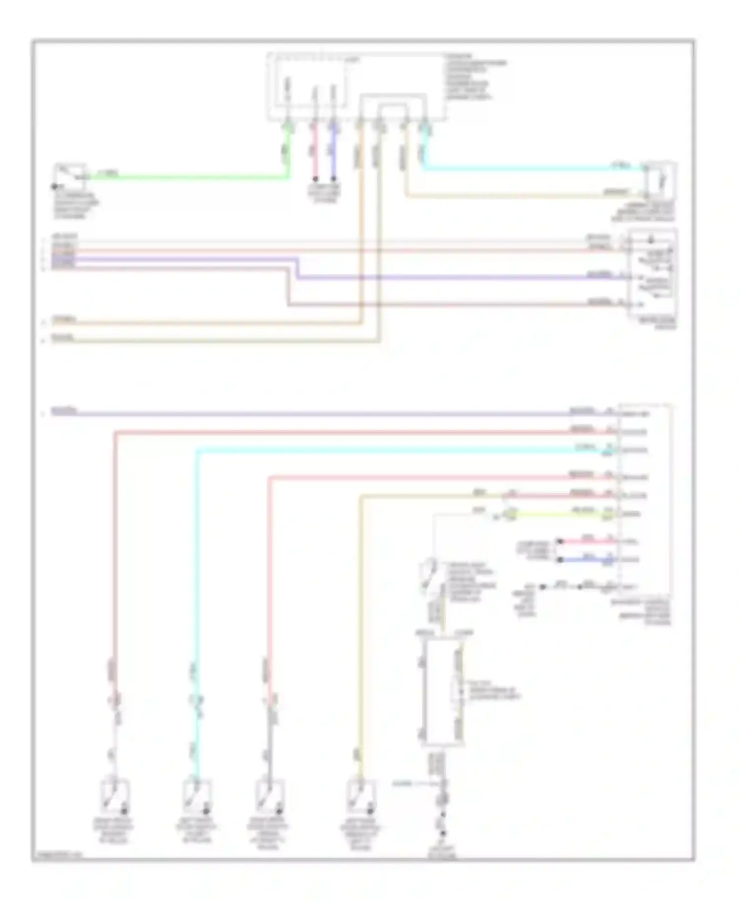 Wiring diagram ambient sensor (behind lower left for Nissan Altima L32 facelift (2009-2013) (1 of 2)