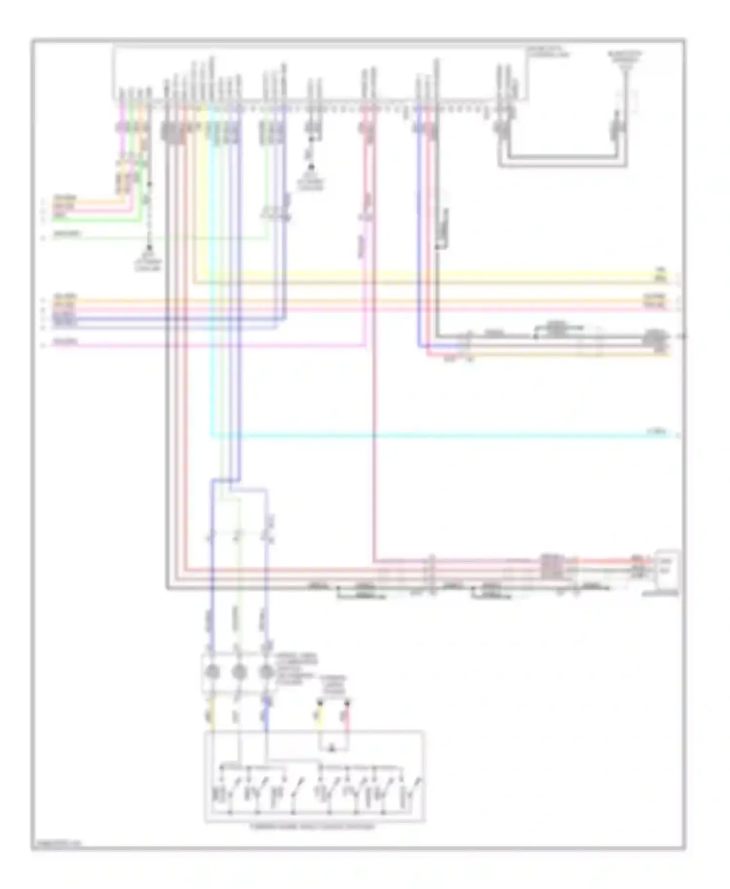 Wiring diagram bluetooth control unit for Nissan Altima L32 facelift (2009-2013) (1 of 1)