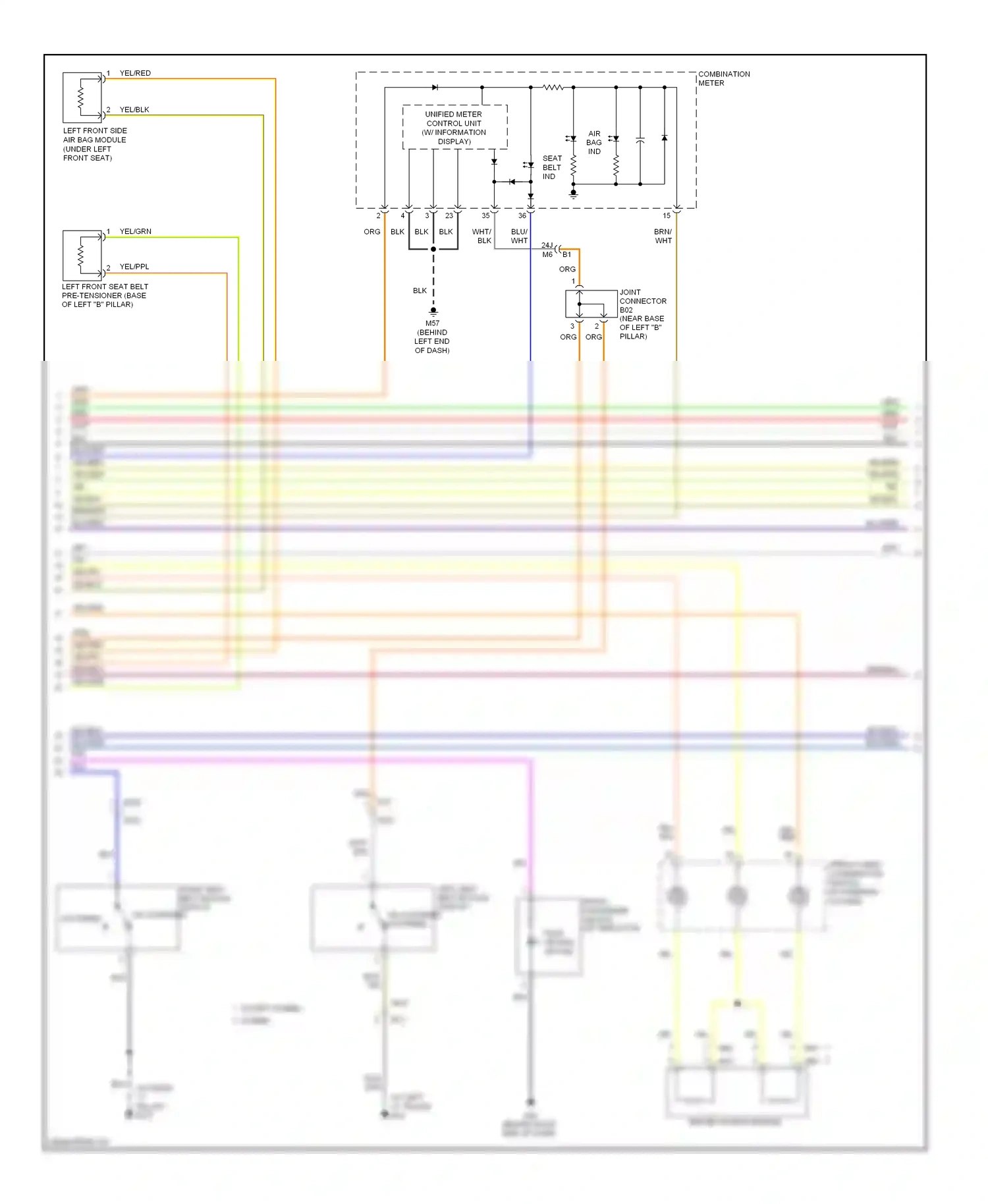 Wiring diagram blu/grn for Nissan Altima L32 facelift (2009-2013) (3 of 7)