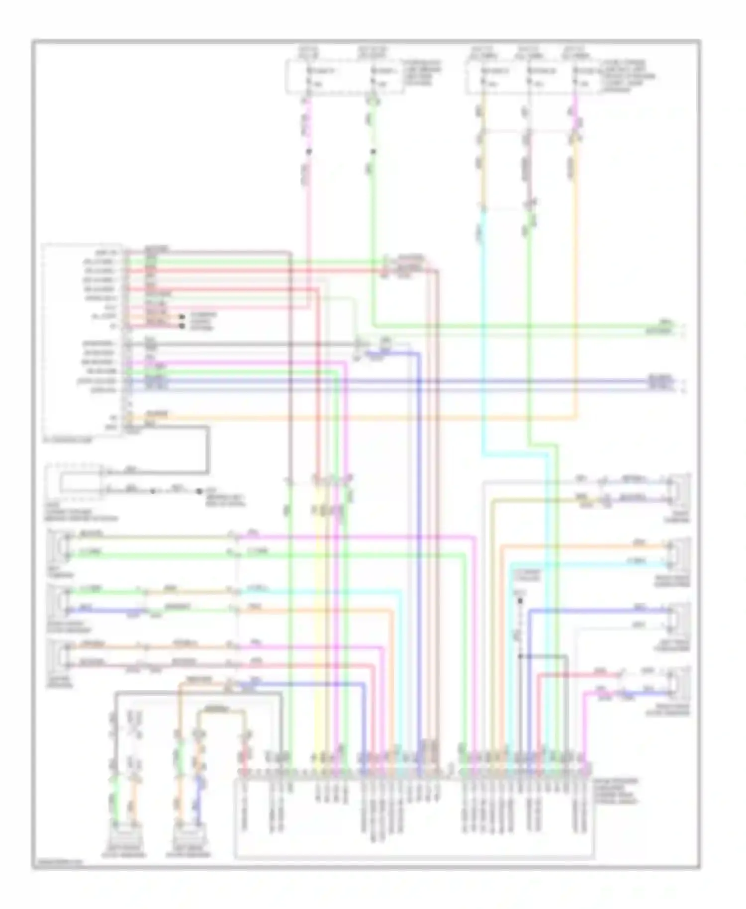 Wiring diagram bose speaker amplifier (under rear for Nissan Altima L32 facelift (2009-2013) (1 of 6)
