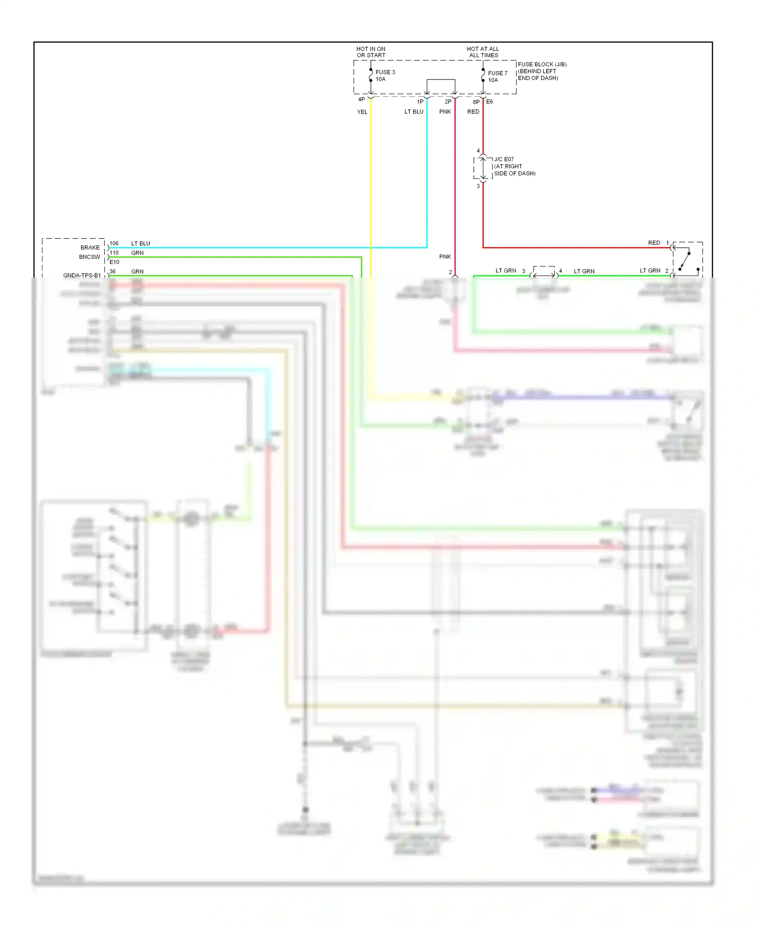 Nissan Altima L32 facelift (2009-2013) cancel switch wiring diagram  (2 of 2)