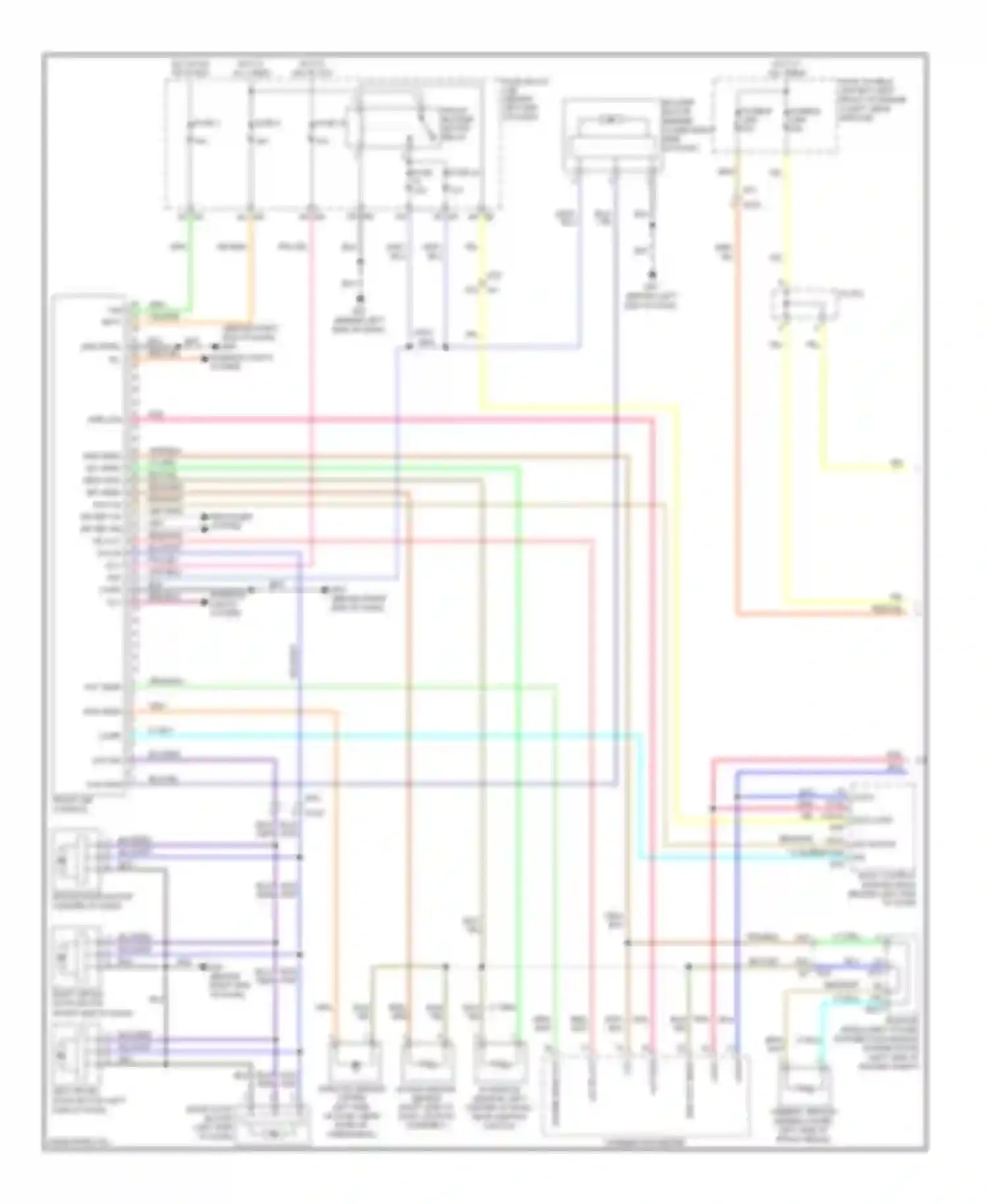 Wiring diagram combination meter for Nissan Altima L32 facelift (2009-2013) (6 of 39)