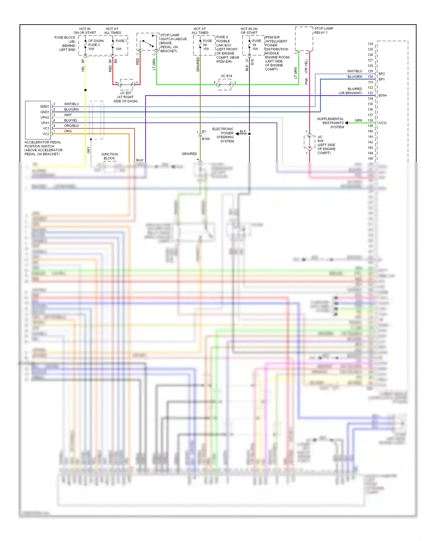 Wiring diagram compt) for Nissan Altima L32 facelift (2009-2013) (2 of 2)