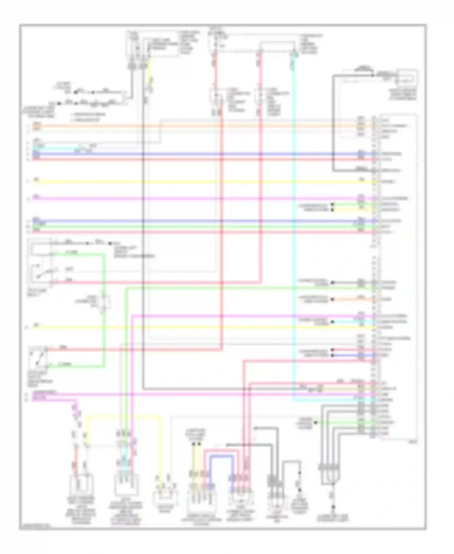 Wiring diagram cruise control system for Nissan Altima L32 facelift (2009-2013) (3 of 4)