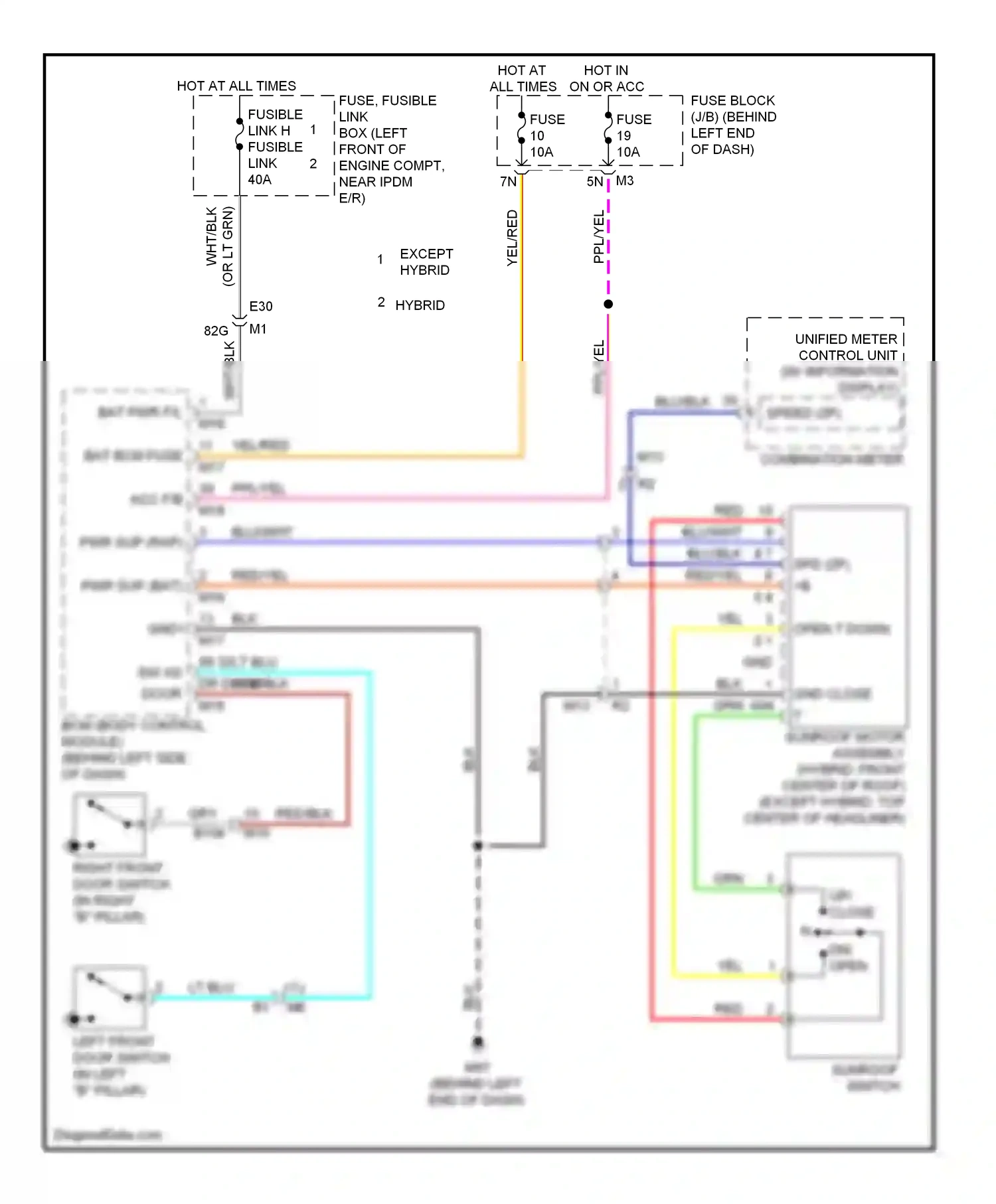 Nissan Altima L32 facelift (2009-2013) dn/ open wiring diagram  (1 of 1)