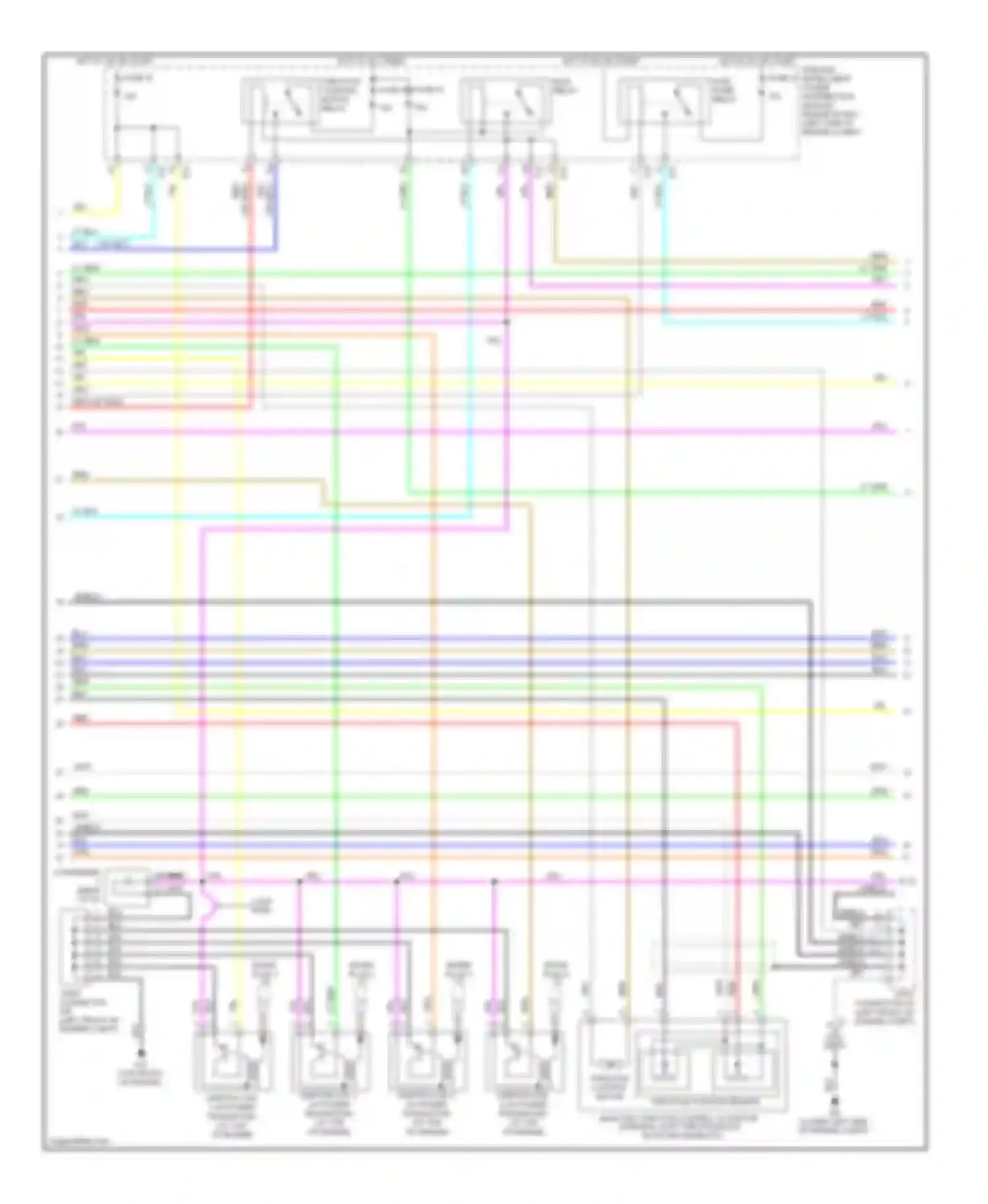 Wiring diagram ecm relay for Nissan Altima L32 facelift (2009-2013) (3 of 6)
