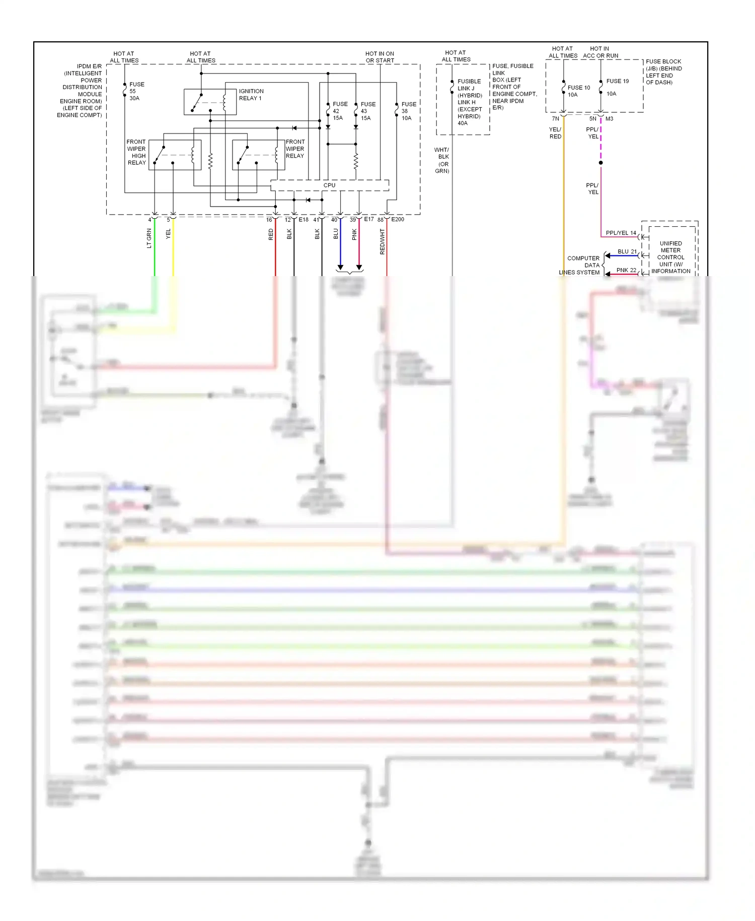 Nissan Altima L32 facelift (2009-2013) input 5 wiring diagram  (2 of 2)