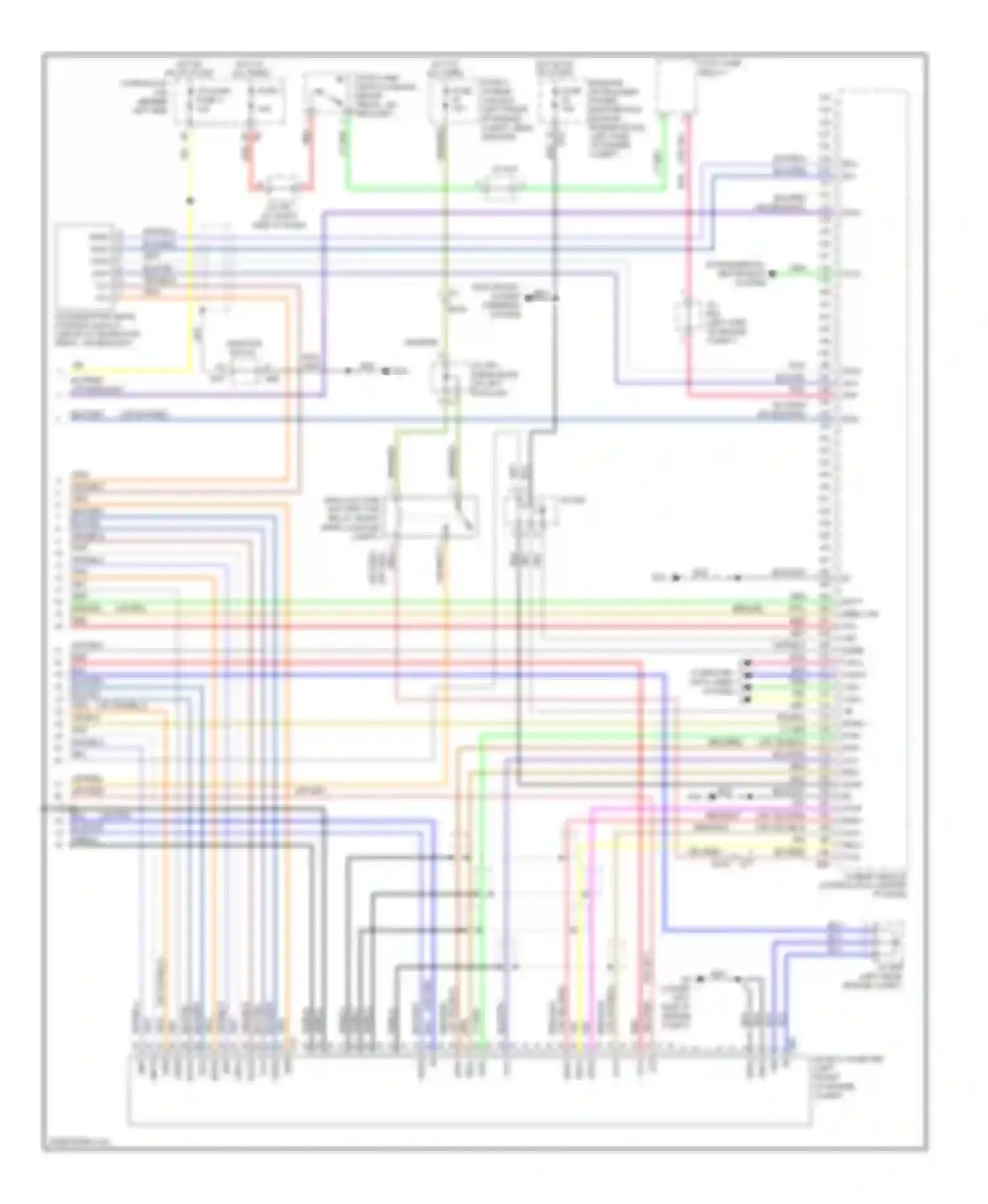 Wiring diagram mg ecu inverter (left front of engine for Nissan Altima L32 facelift (2009-2013) (1 of 1)