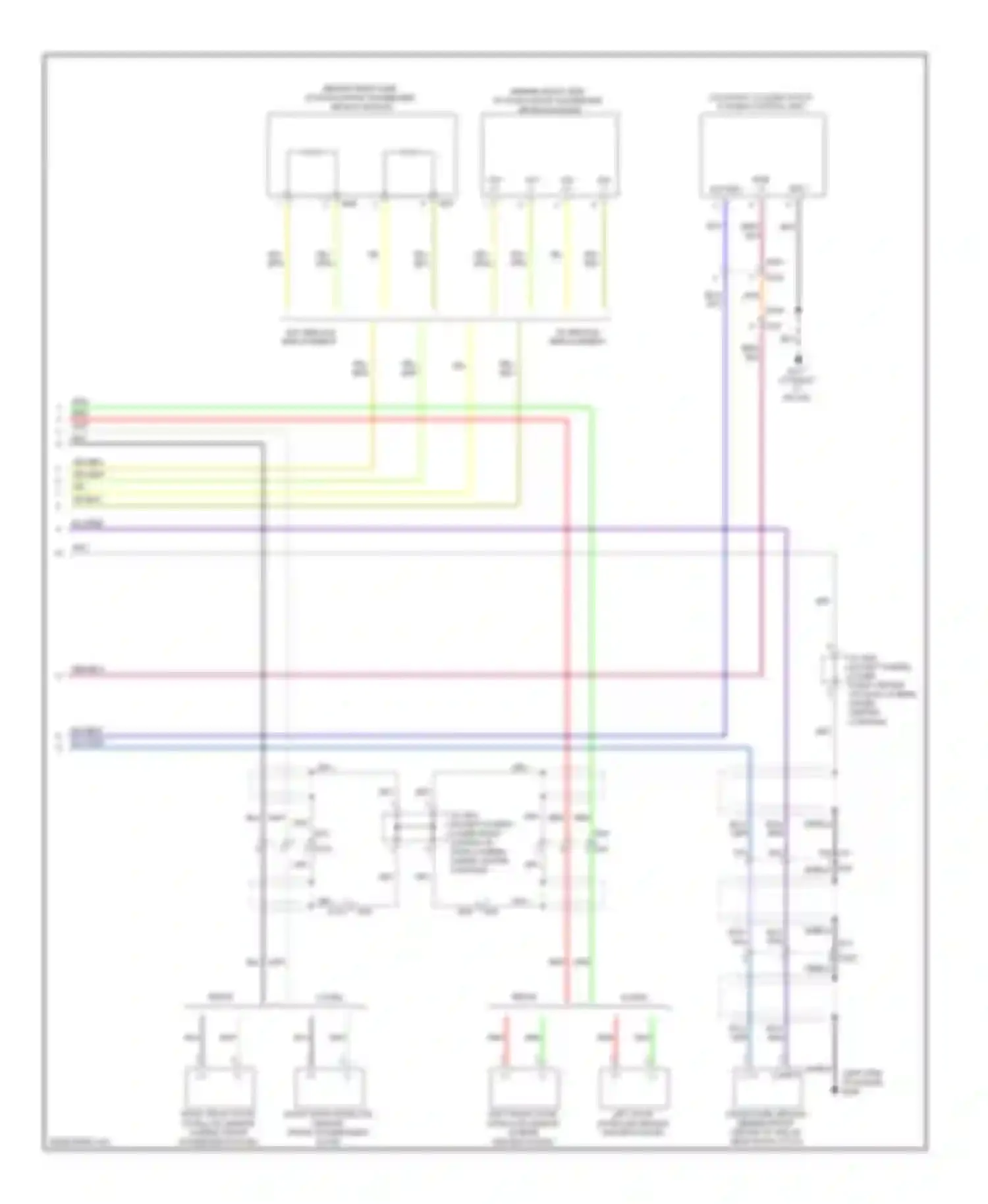 Wiring diagram occupant classification system control unit for Nissan Altima L32 facelift (2009-2013) (1 of 1)