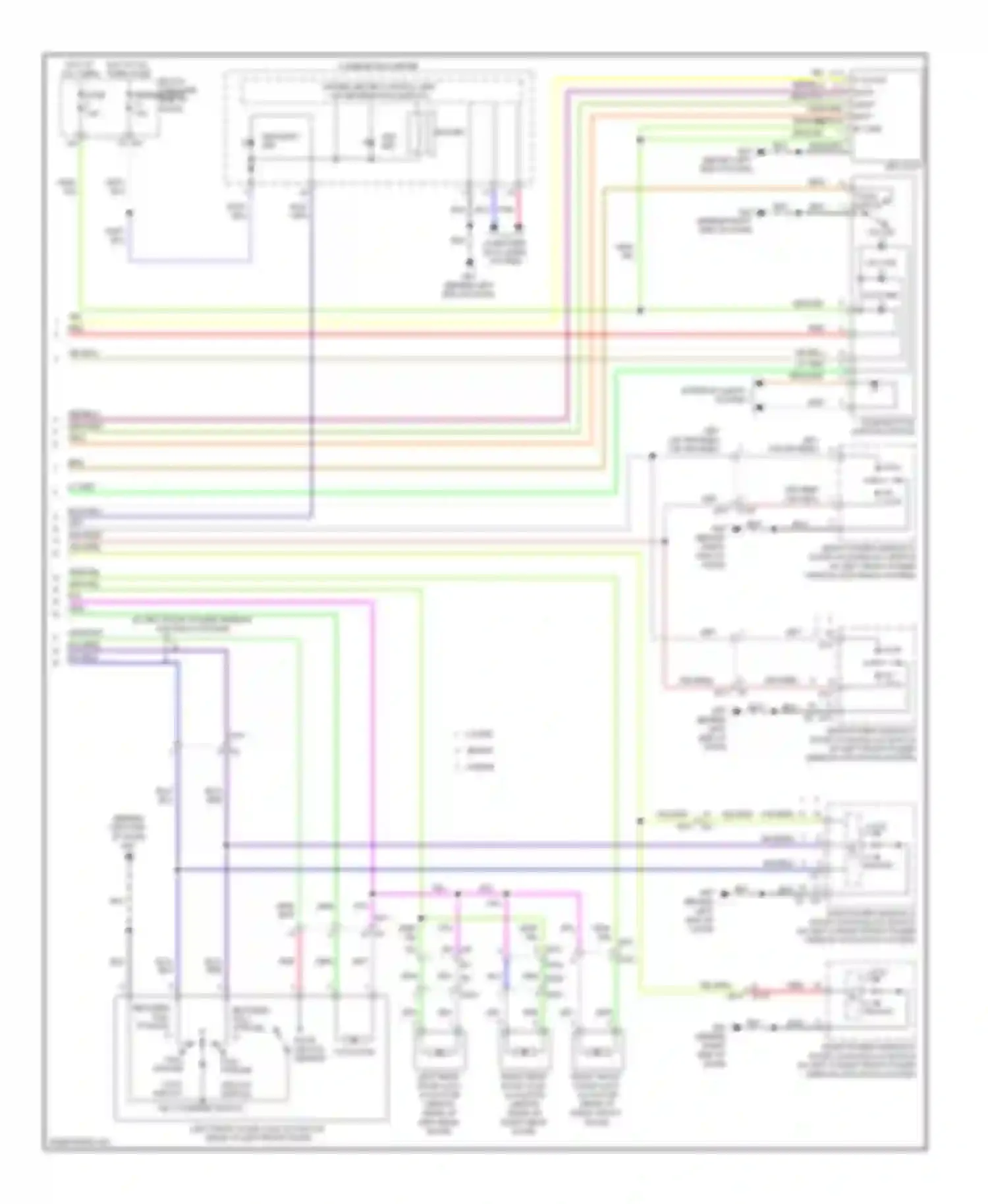 Wiring diagram push button ignition switch for Nissan Altima L32 facelift (2009-2013) (2 of 9)