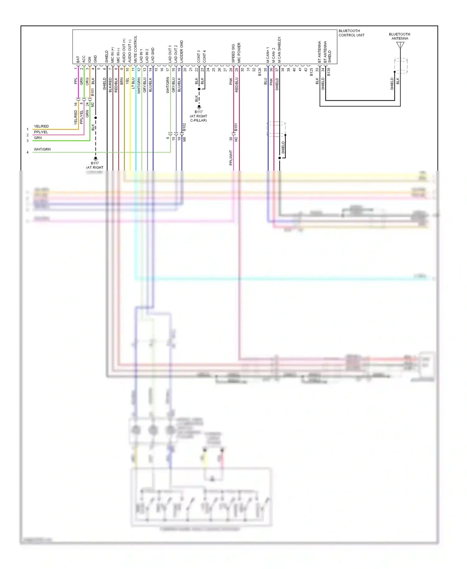 Wiring diagram red/blu for Nissan Altima L32 facelift (2009-2013) (47 of 52)