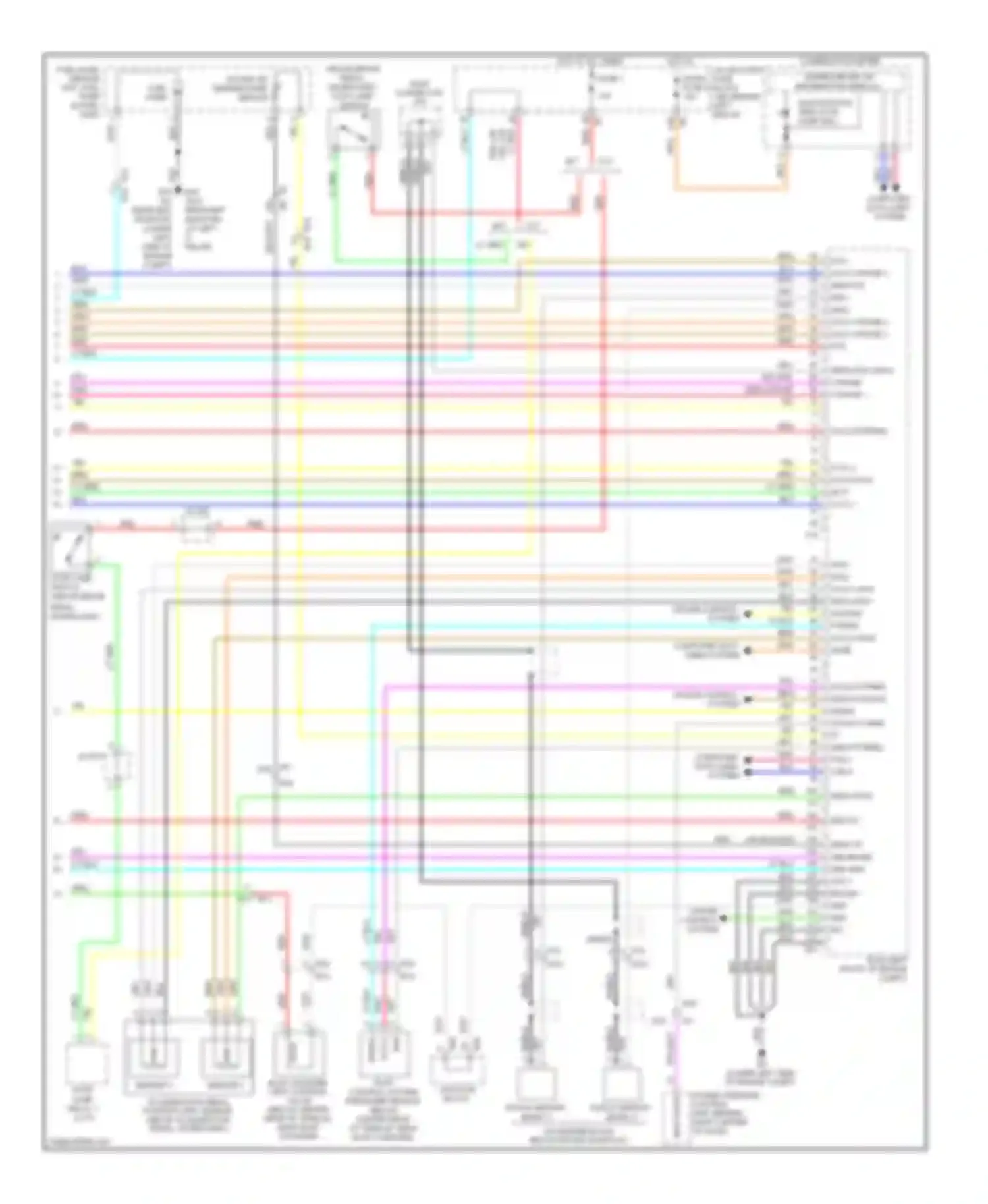 Wiring diagram sensor 2 for Nissan Altima L32 facelift (2009-2013) (5 of 5)