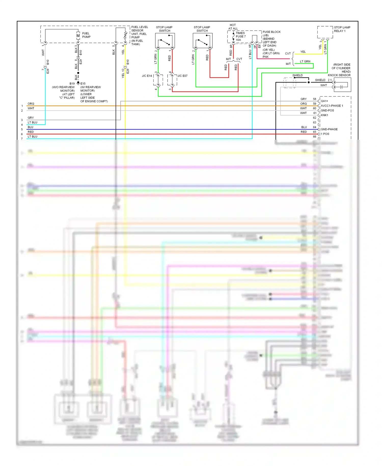 Wiring diagram shield 2 1 for Nissan Altima L32 facelift (2009-2013) (2 of 3)