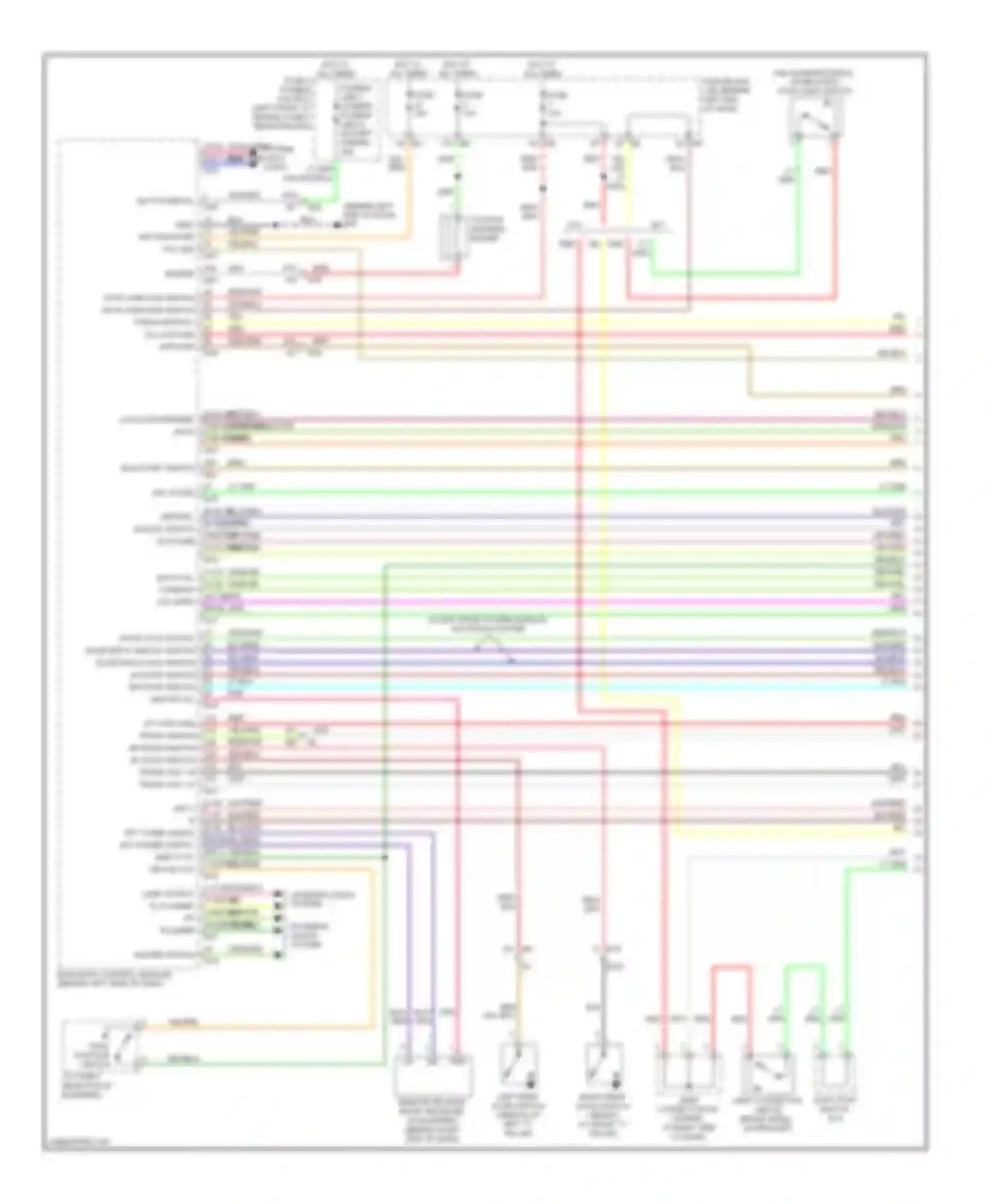 Wiring diagram shift p at device out for Nissan Altima L32 facelift (2009-2013) (2 of 4)