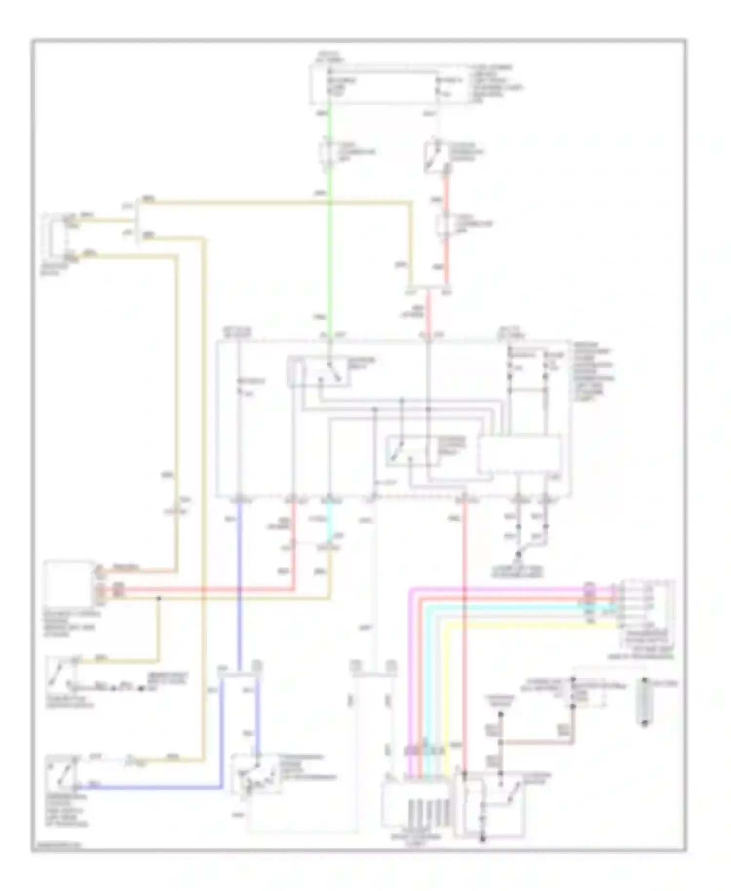 Wiring diagram starter control relay for Nissan Altima L32 facelift (2009-2013) (1 of 1)