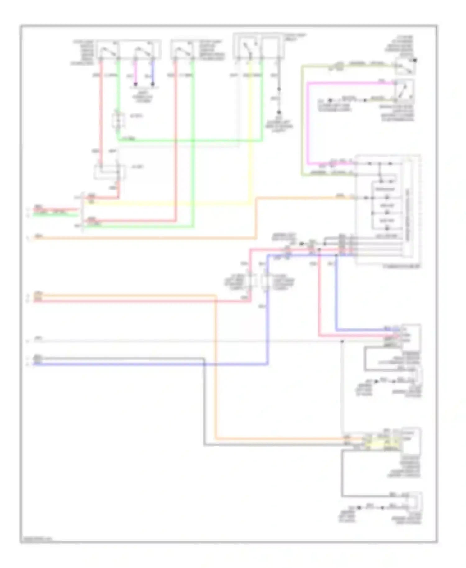 Wiring diagram steering angle sensor for Nissan Altima L32 facelift (2009-2013) (1 of 1)