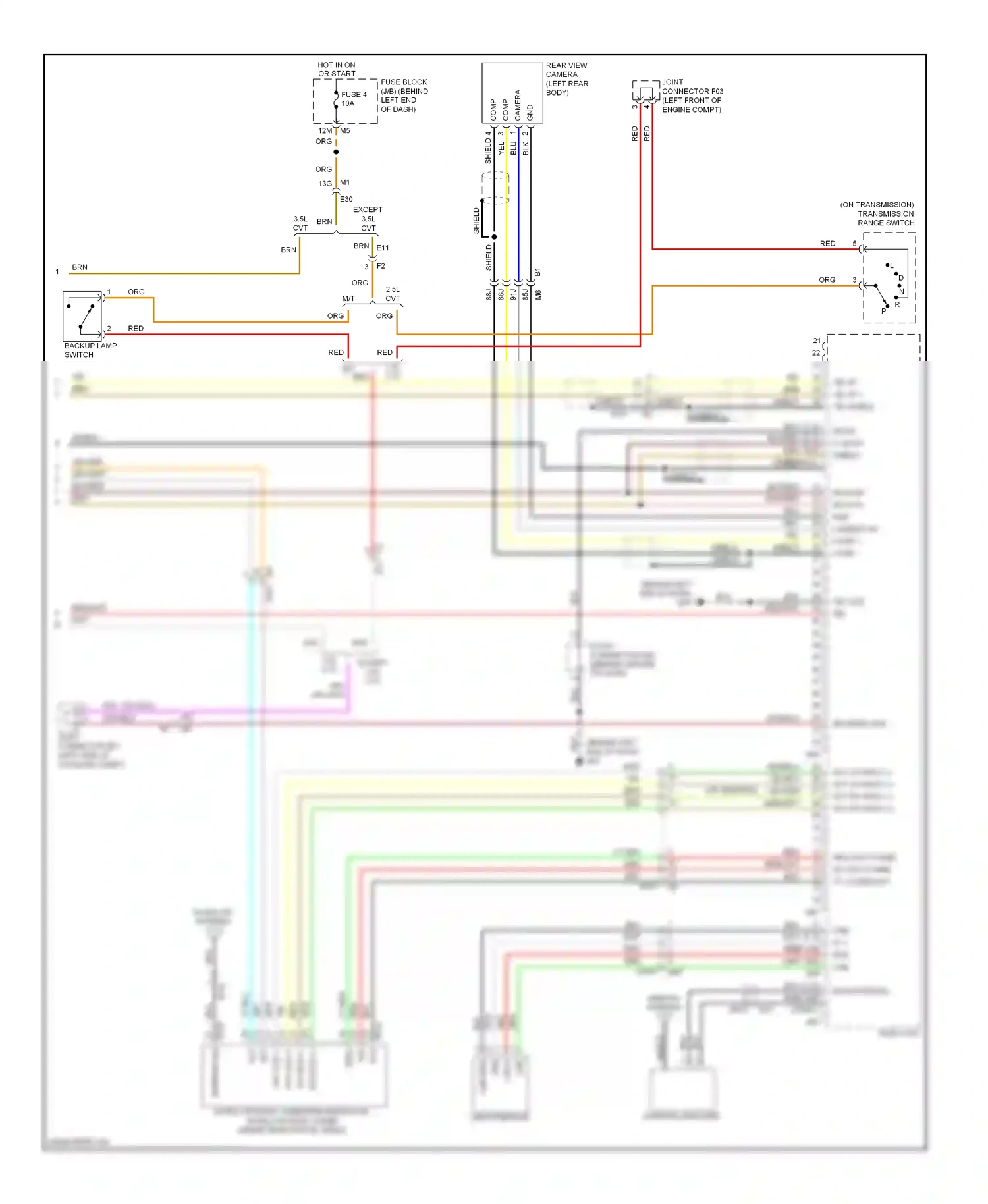 Wiring diagram usb d- for Nissan Altima L32 facelift (2009-2013) (3 of 8)