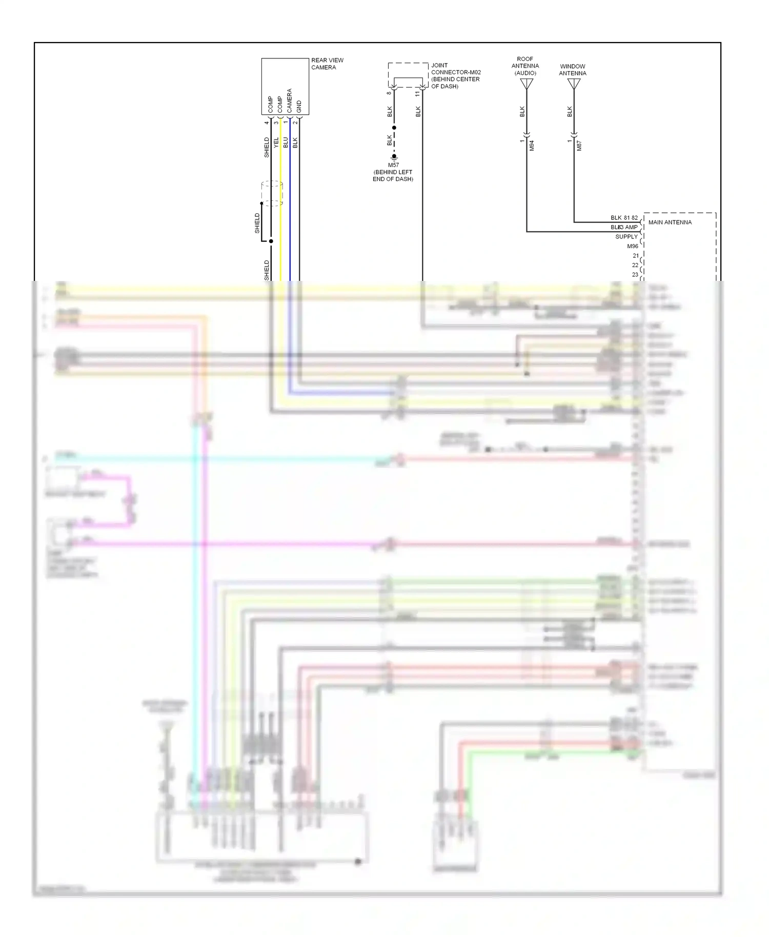 Wiring diagram usb d- for Nissan Altima L32 facelift (2009-2013) (5 of 8)