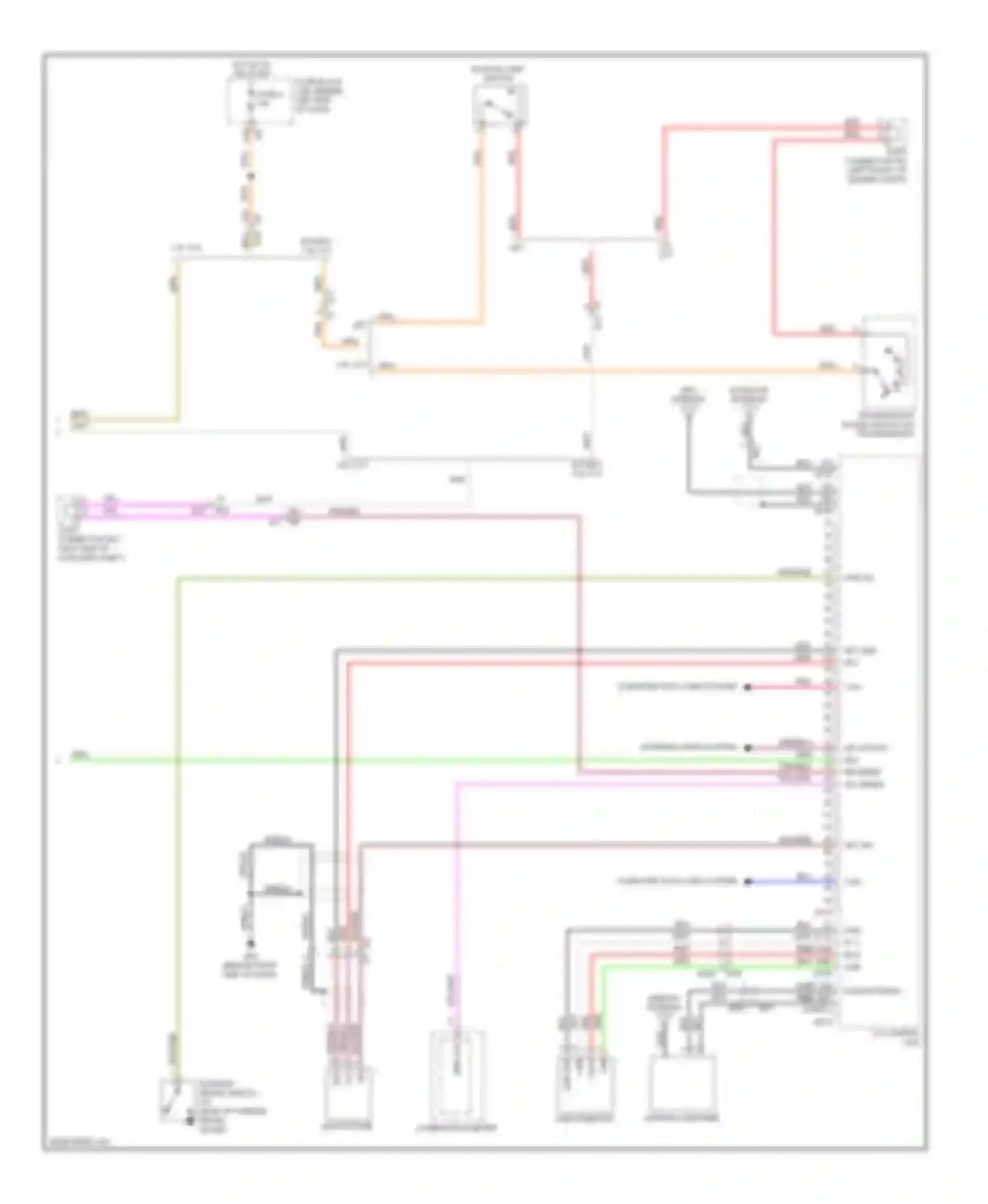 Wiring diagram usb interface for Nissan Altima L32 facelift (2009-2013) (1 of 9)
