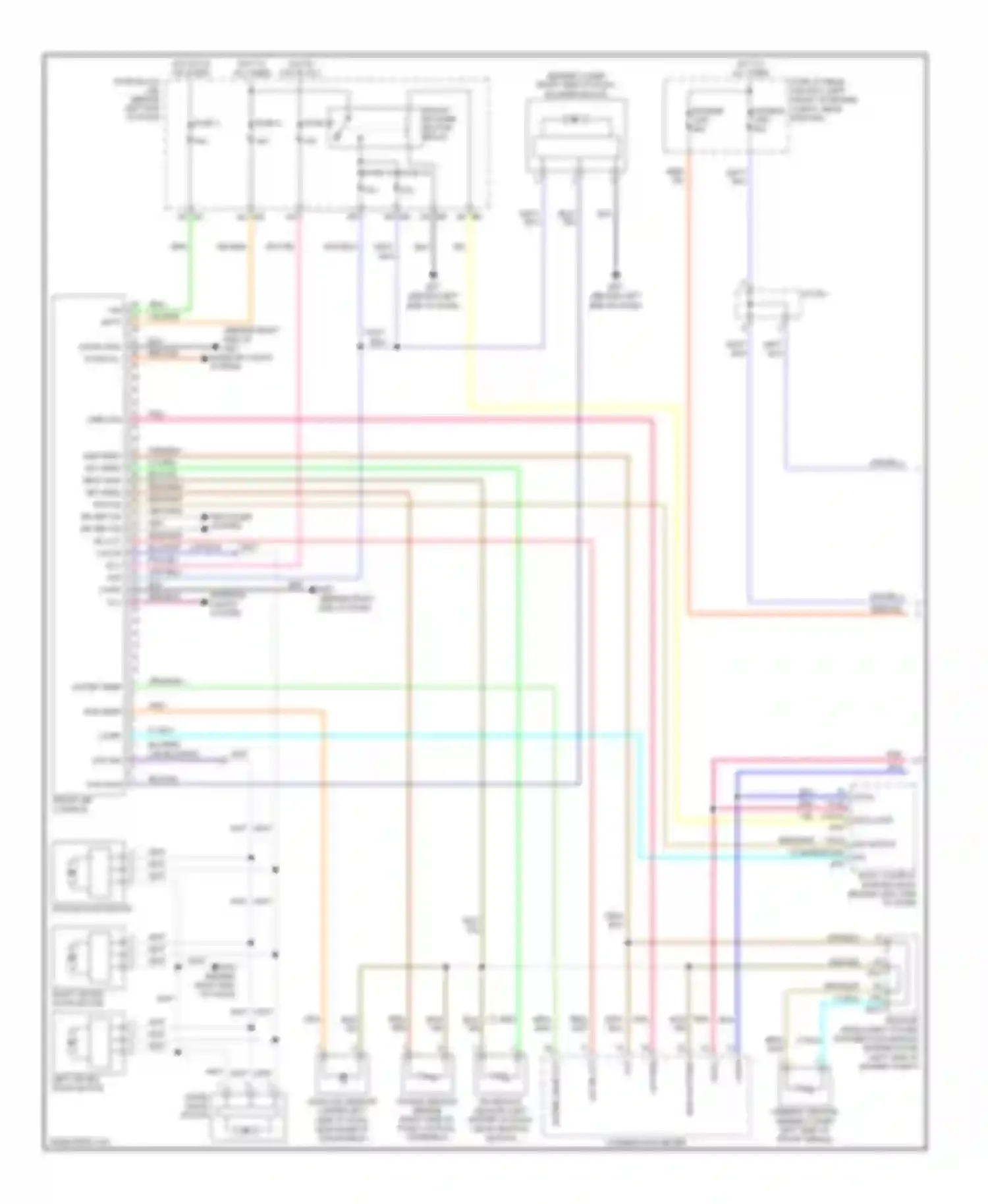 Altima Nissan L32 (2006-2009): Automatic a/c circuit (1 of 2)