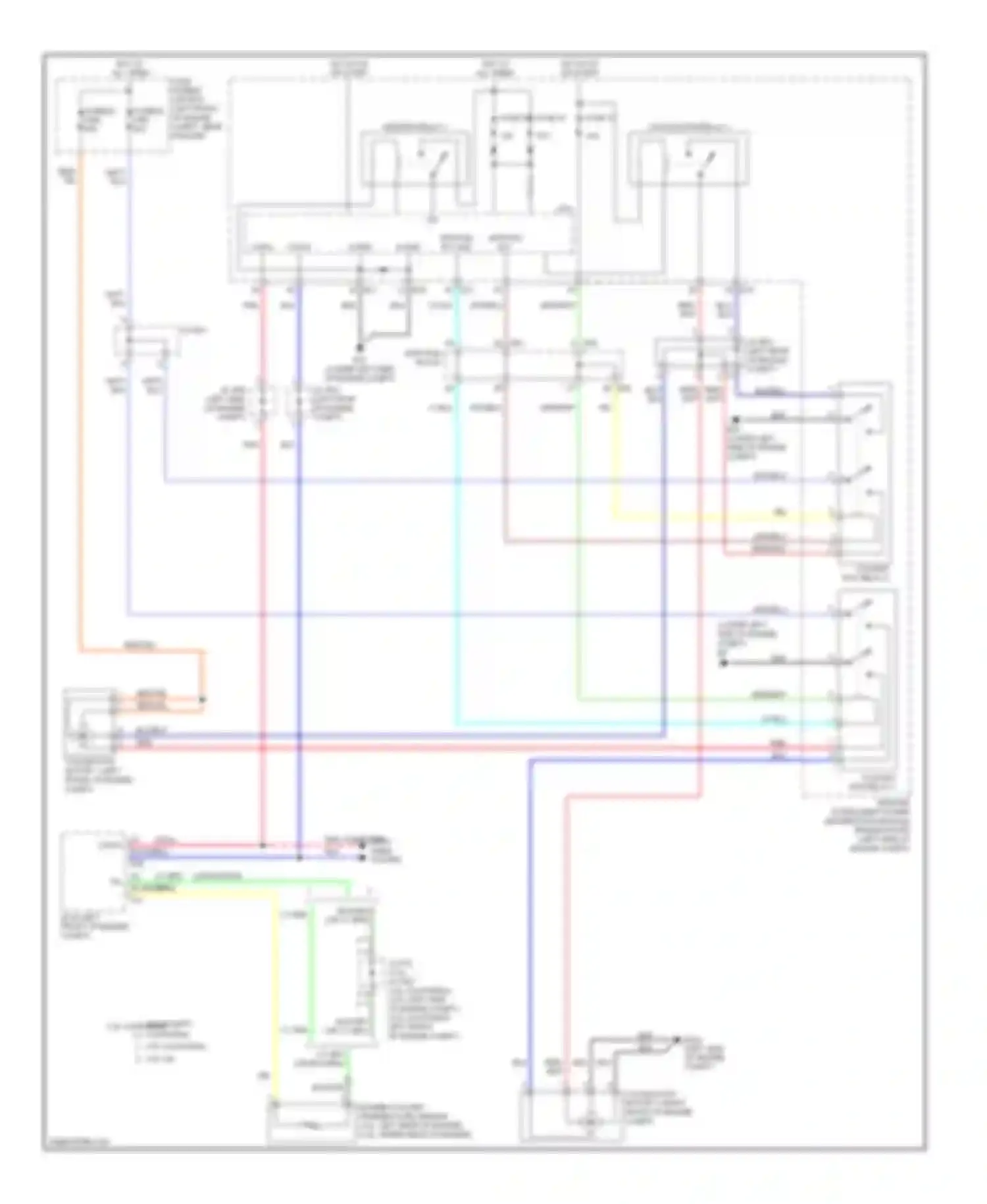 Altima Nissan L32 (2006-2009): Cooling fan circuit