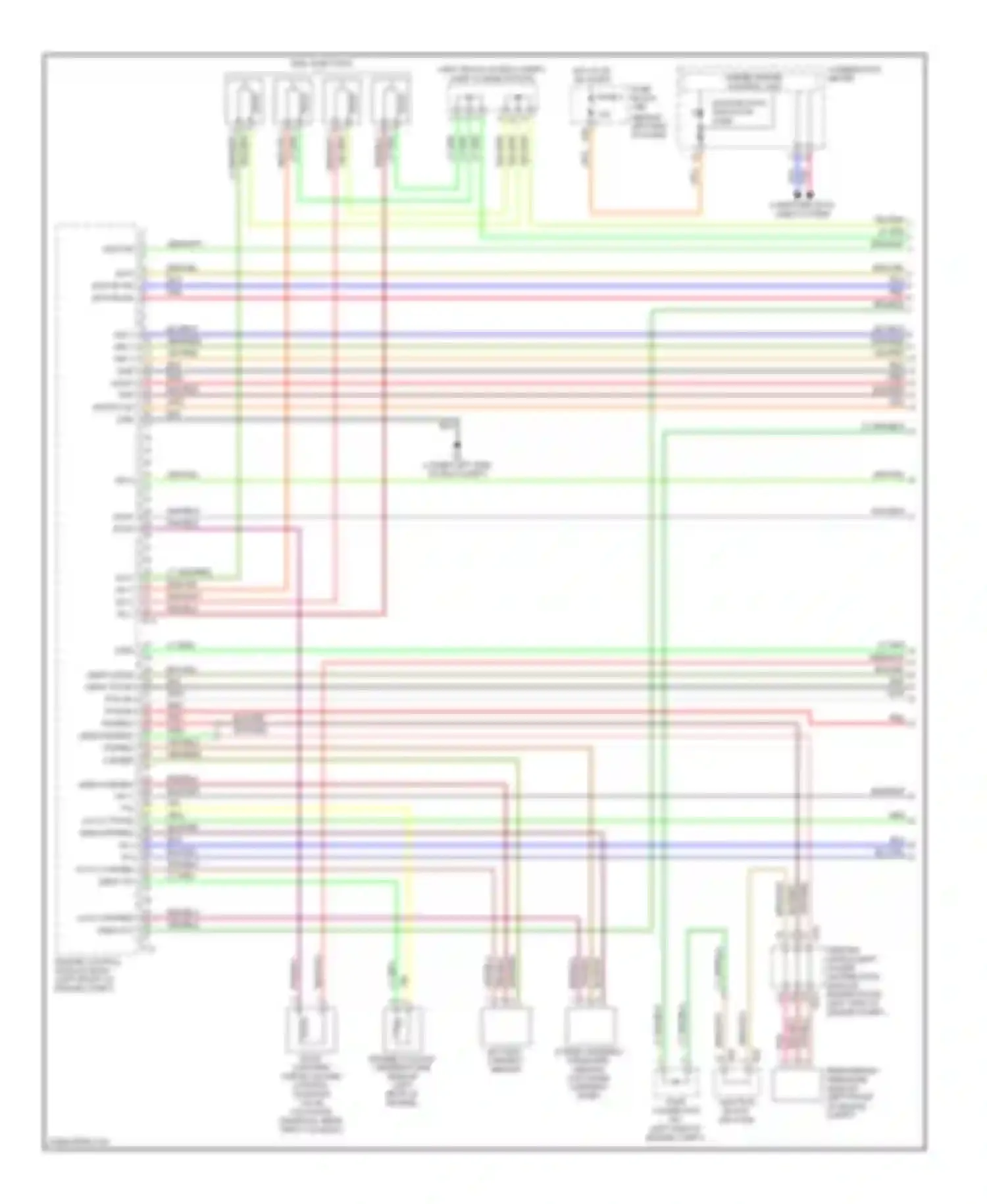 Altima Nissan L32 (2006-2009): Wiring diagram engine performance 2.5l, except california (1 of 4)