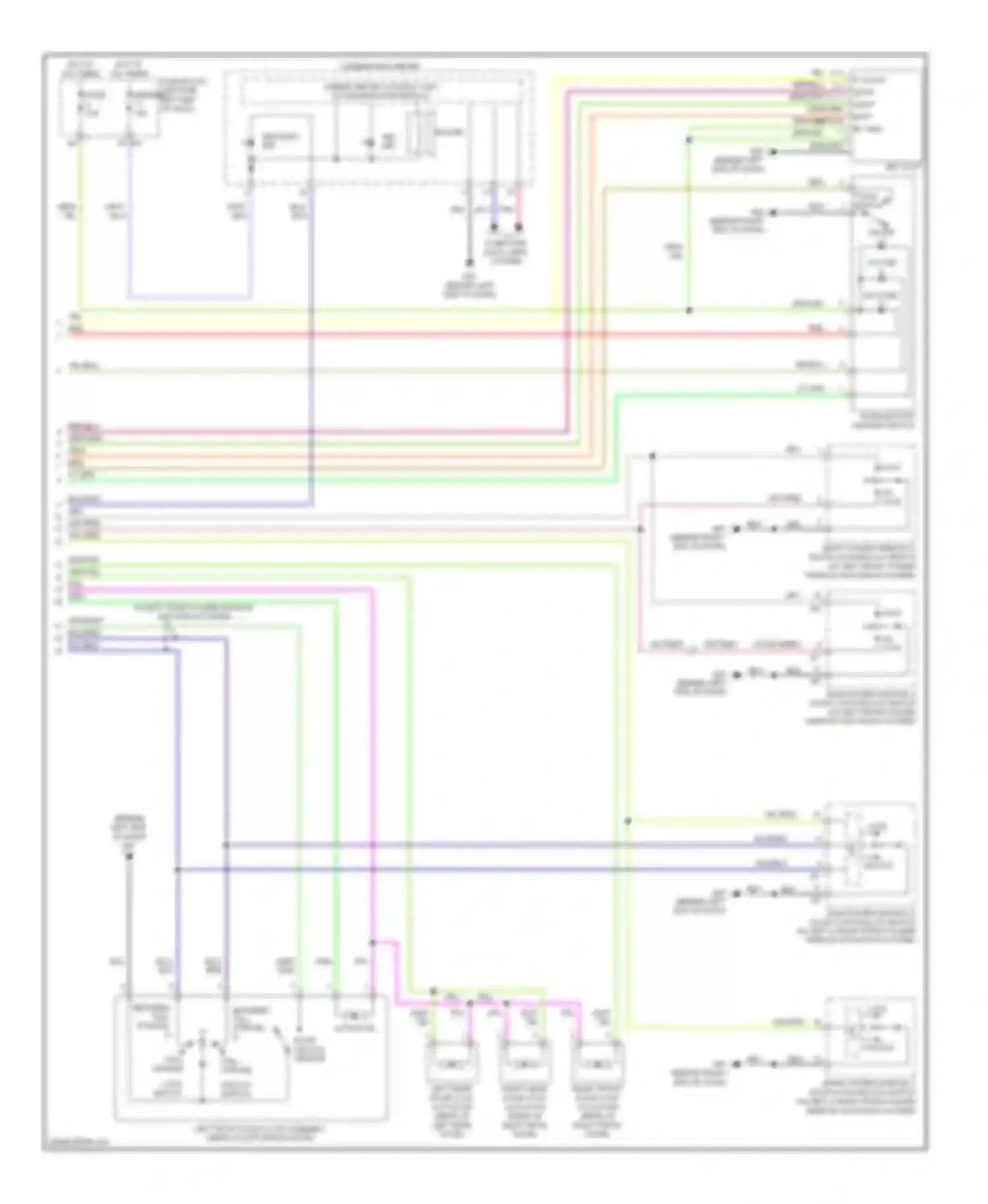 Altima Nissan L32 (2006-2009): Power door locks circuit, with intelligent key unit (4 of 4)
