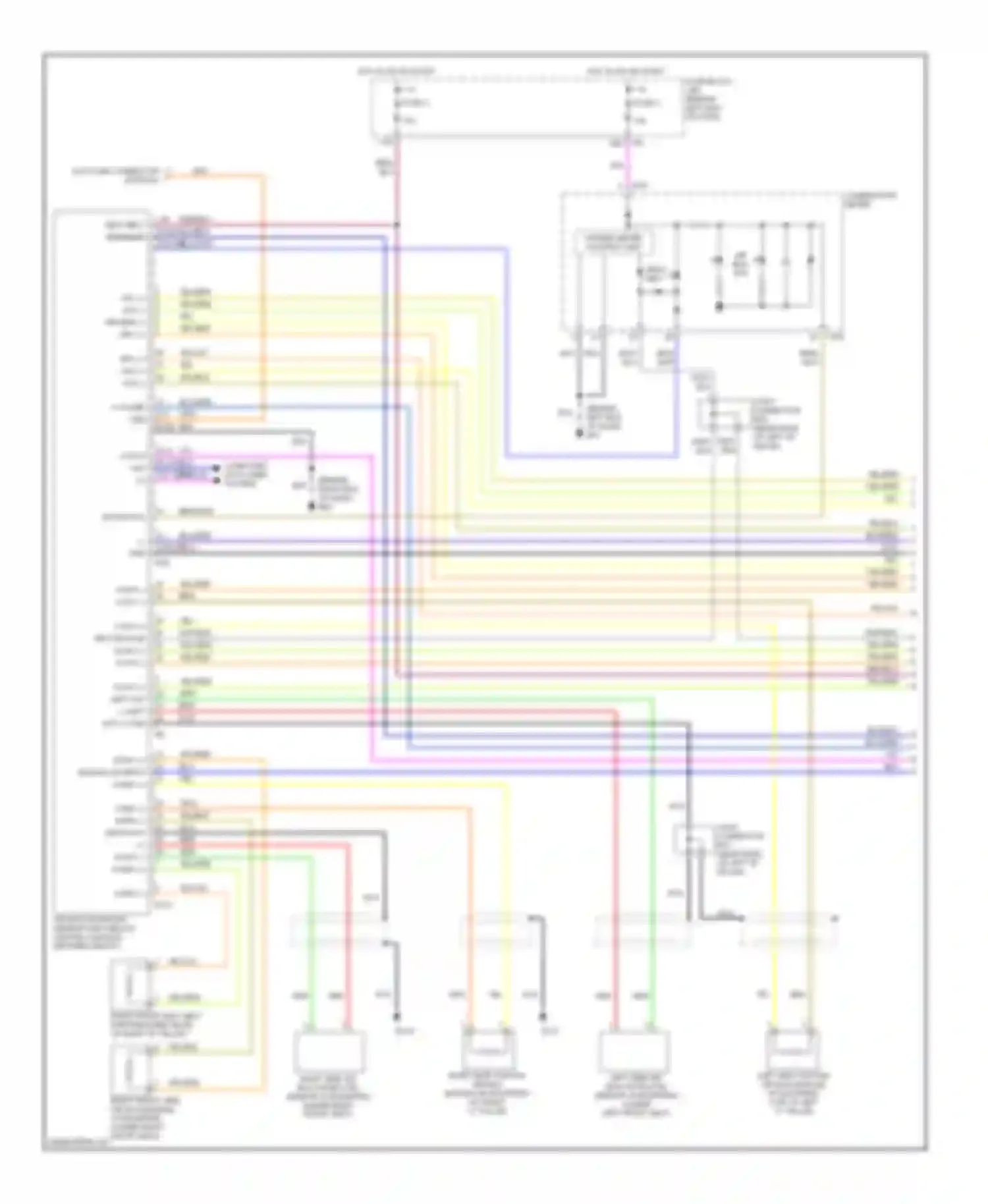 Altima Nissan L32 (2006-2009): Supplemental restraints circuit (1 of 2)