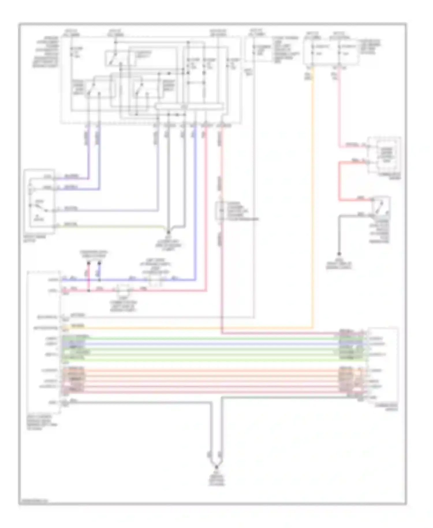 Altima Nissan L32 (2006-2009): Wiper/washer circuit
