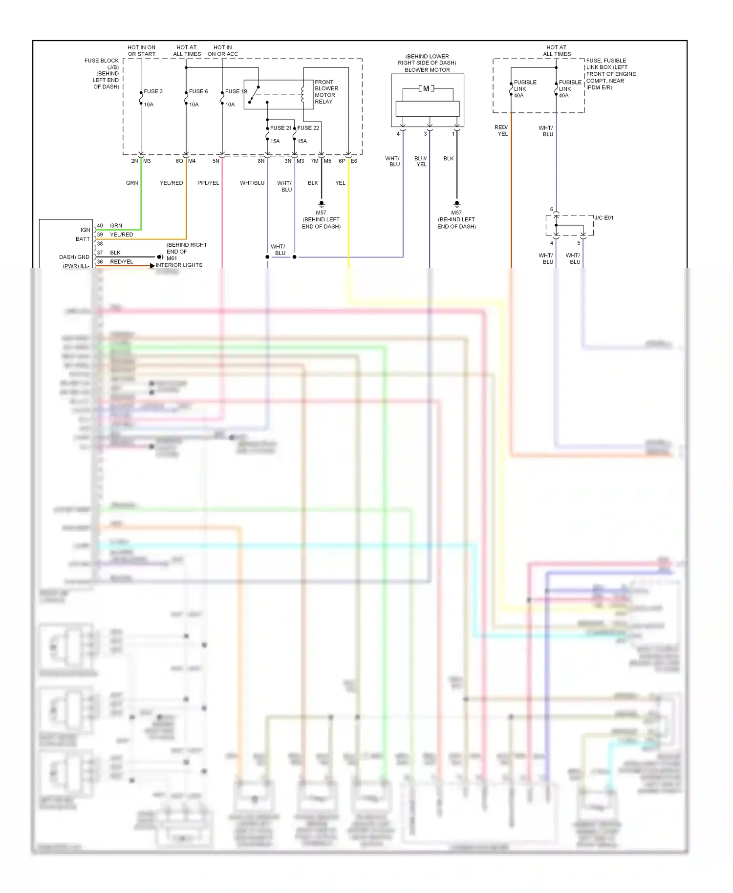 Wiring diagram combination meter for Nissan Altima L32 (2006-2009) (5 of 24)