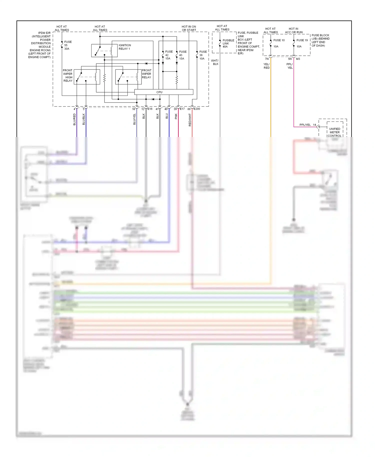 Wiring diagram combination meter for Nissan Altima L32 (2006-2009) (24 of 24)