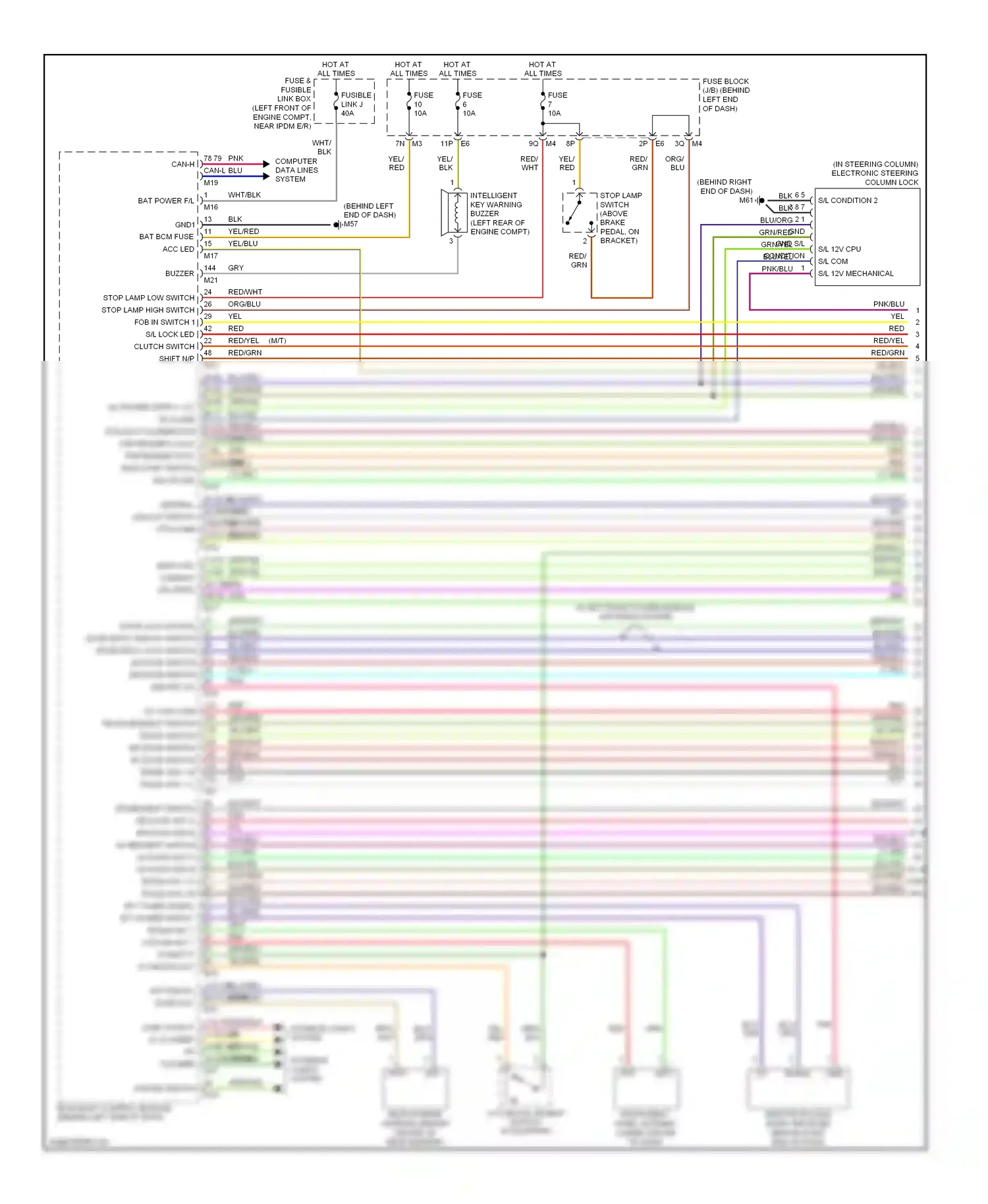 Wiring diagram computer data lines system for Nissan Altima L32 (2006-2009) (4 of 33)