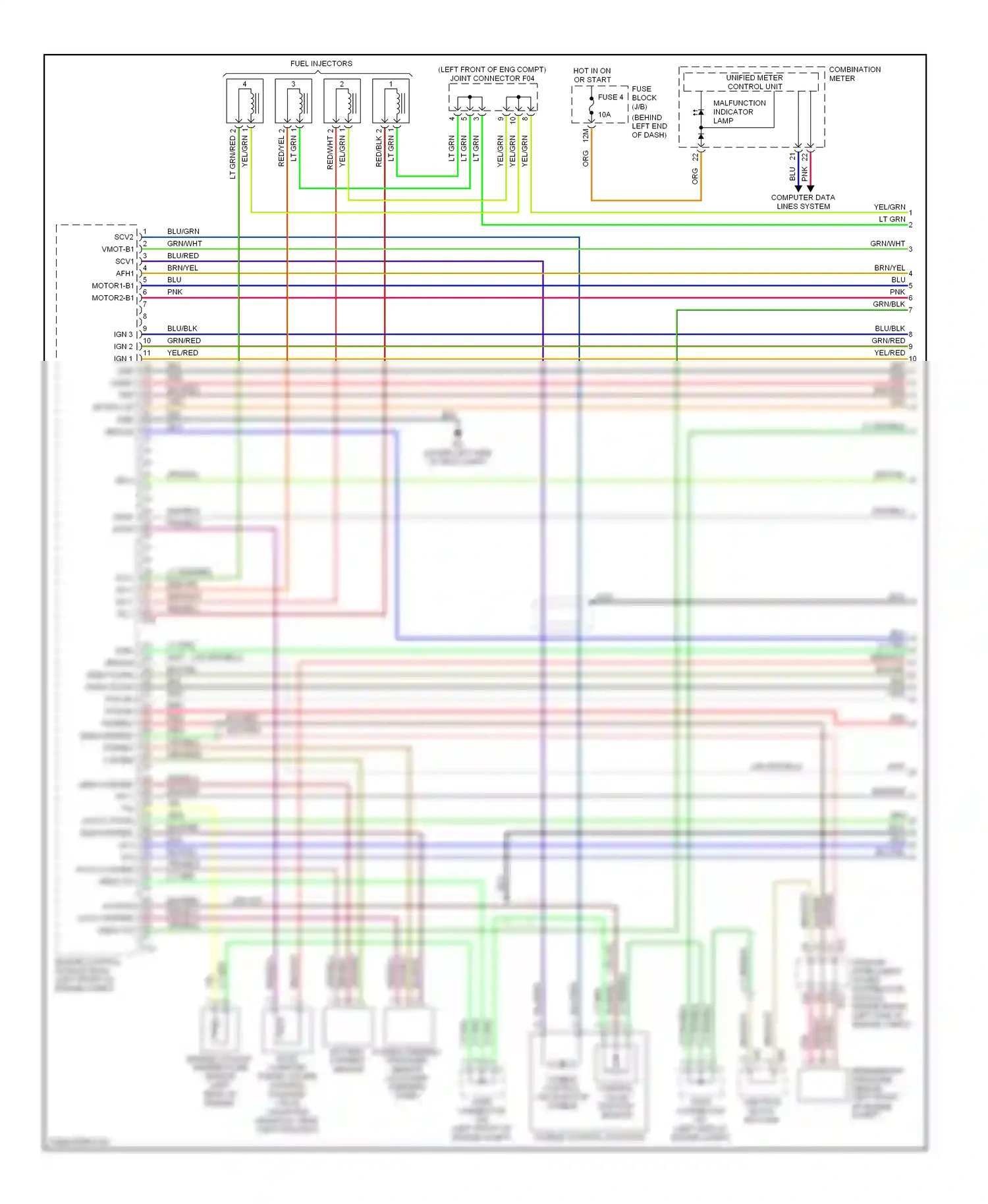 Wiring diagram computer data lines system for Nissan Altima L32 (2006-2009) (10 of 33)