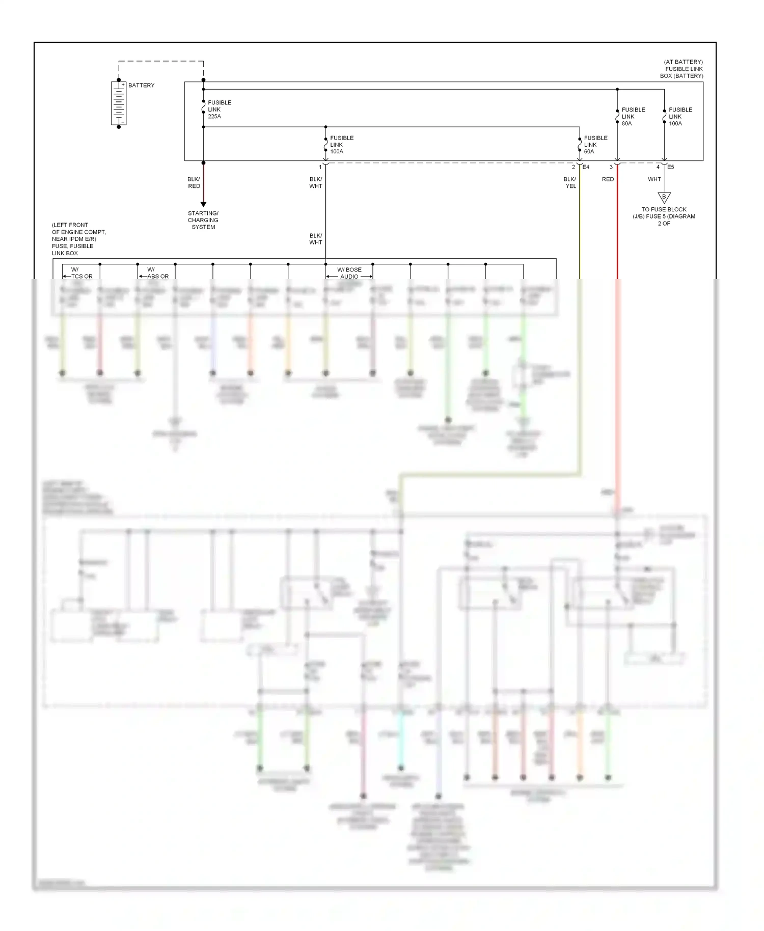 Wiring diagram engine controls system for Nissan Altima L32 (2006-2009) (1 of 2)