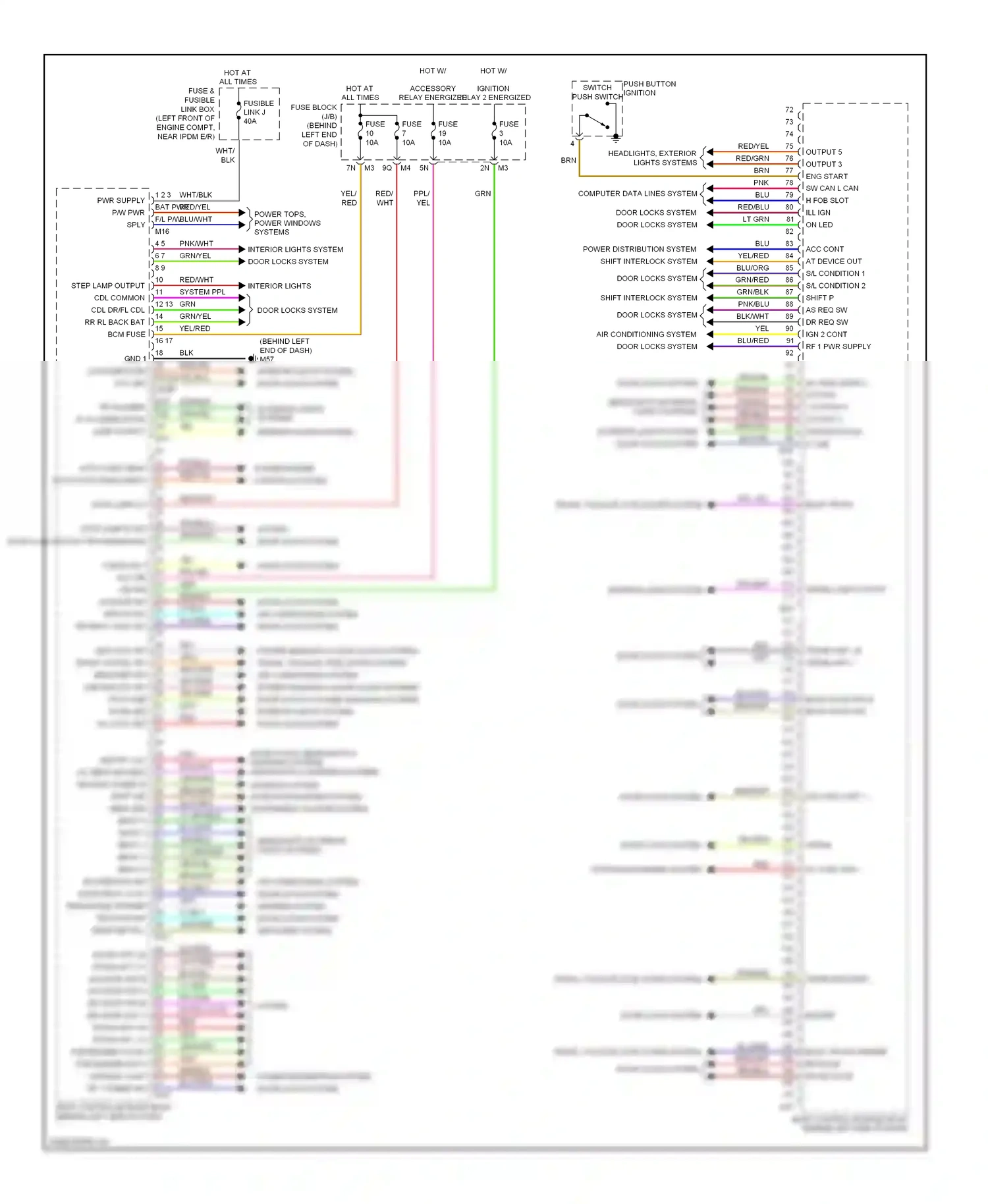 Wiring diagram ppl cdl back trunk for Nissan Altima L32 (2006-2009) (1 of 1)