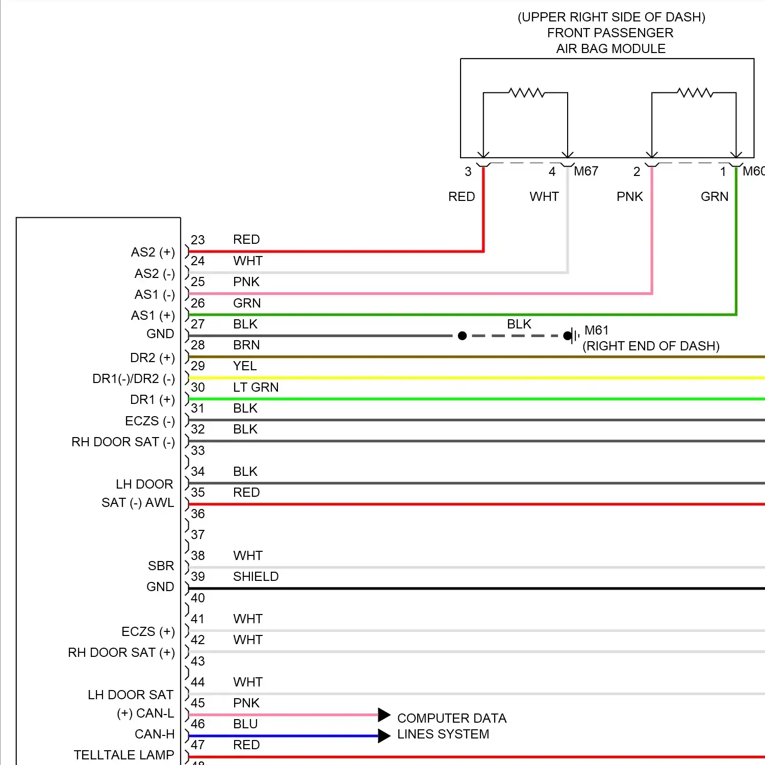 demo - Supplemental restraints circuit (1 of 3) Supplemental restraints circuit (1 of 3)
