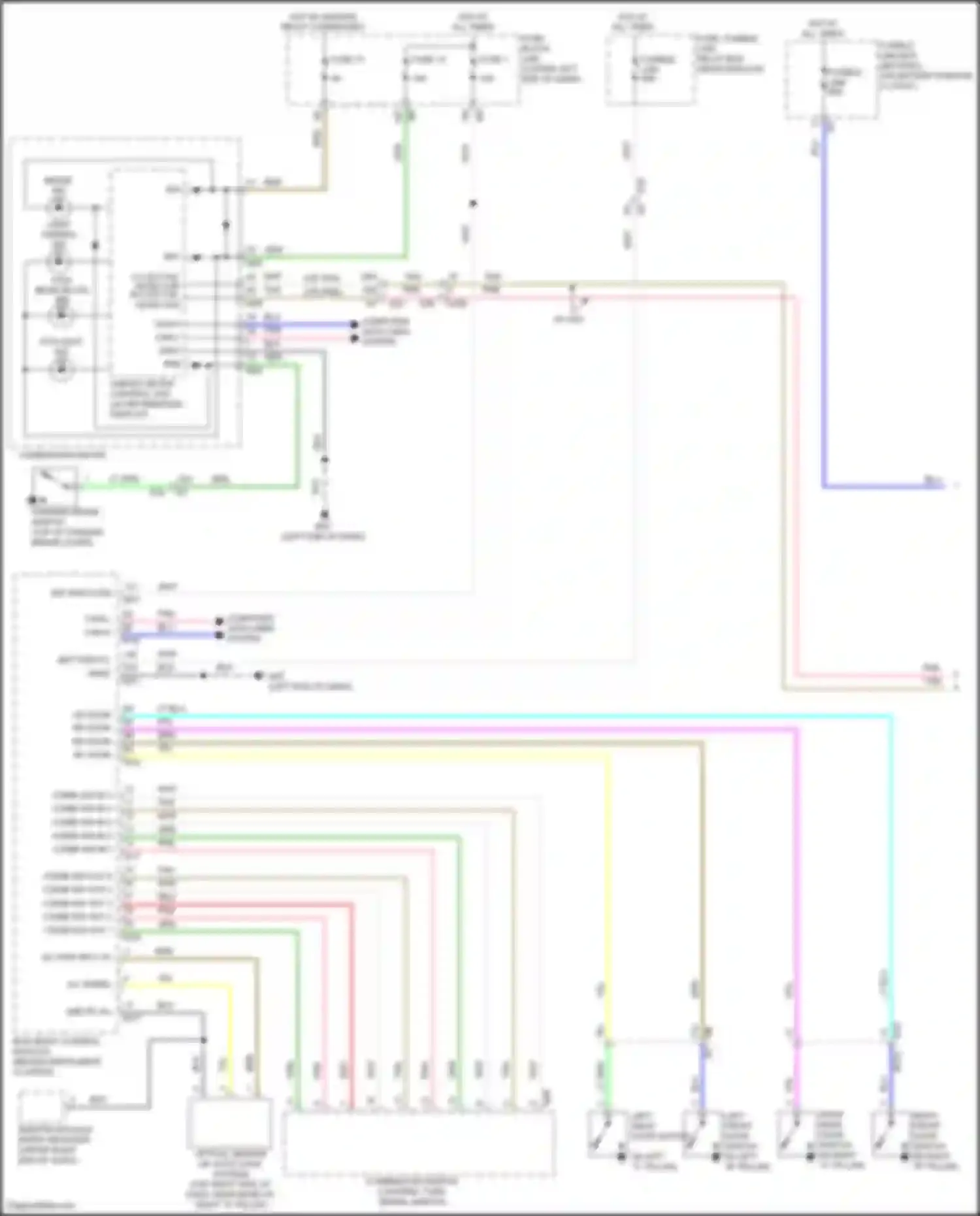 Wiring diagram combi sw in 5 for Nissan Altima L33 facelift (2015-2018) (3 of 6)