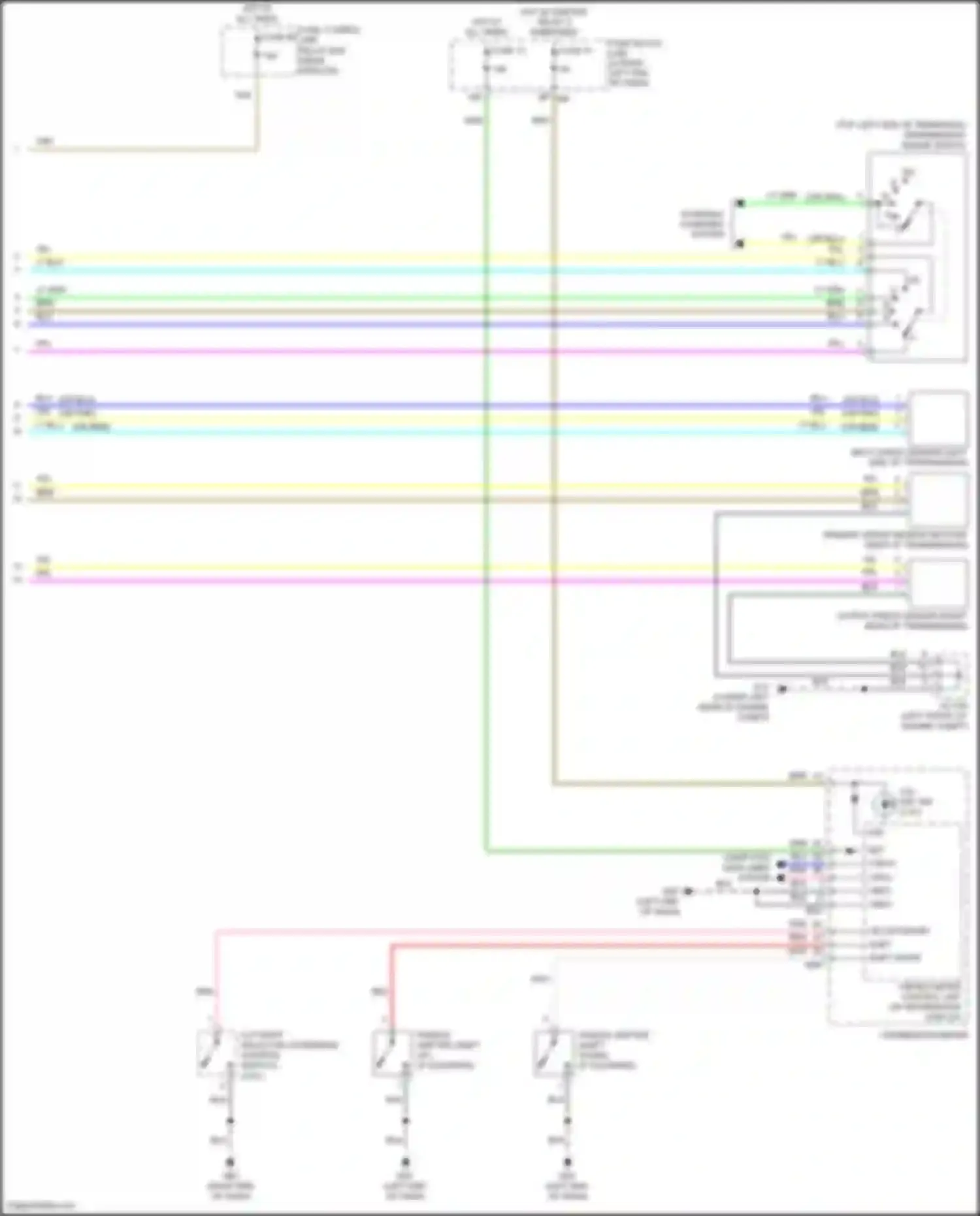 Wiring diagram computer data lines system for Nissan Altima L33 facelift (2015-2018) (50 of 59)