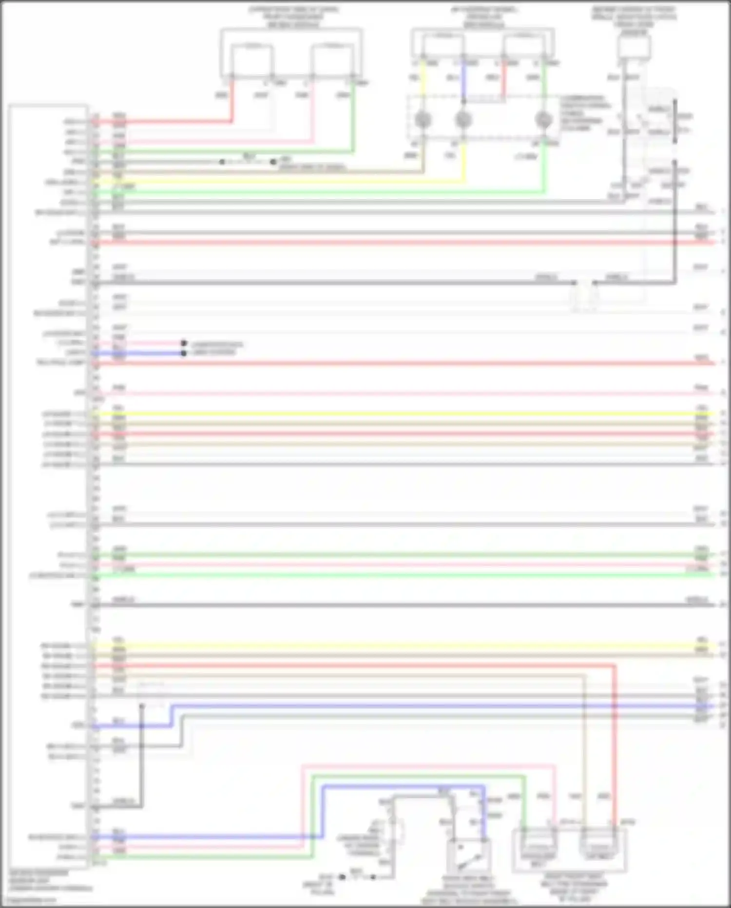 Wiring diagram crash zone sensor for Nissan Altima L33 facelift (2015-2018) (1 of 1)